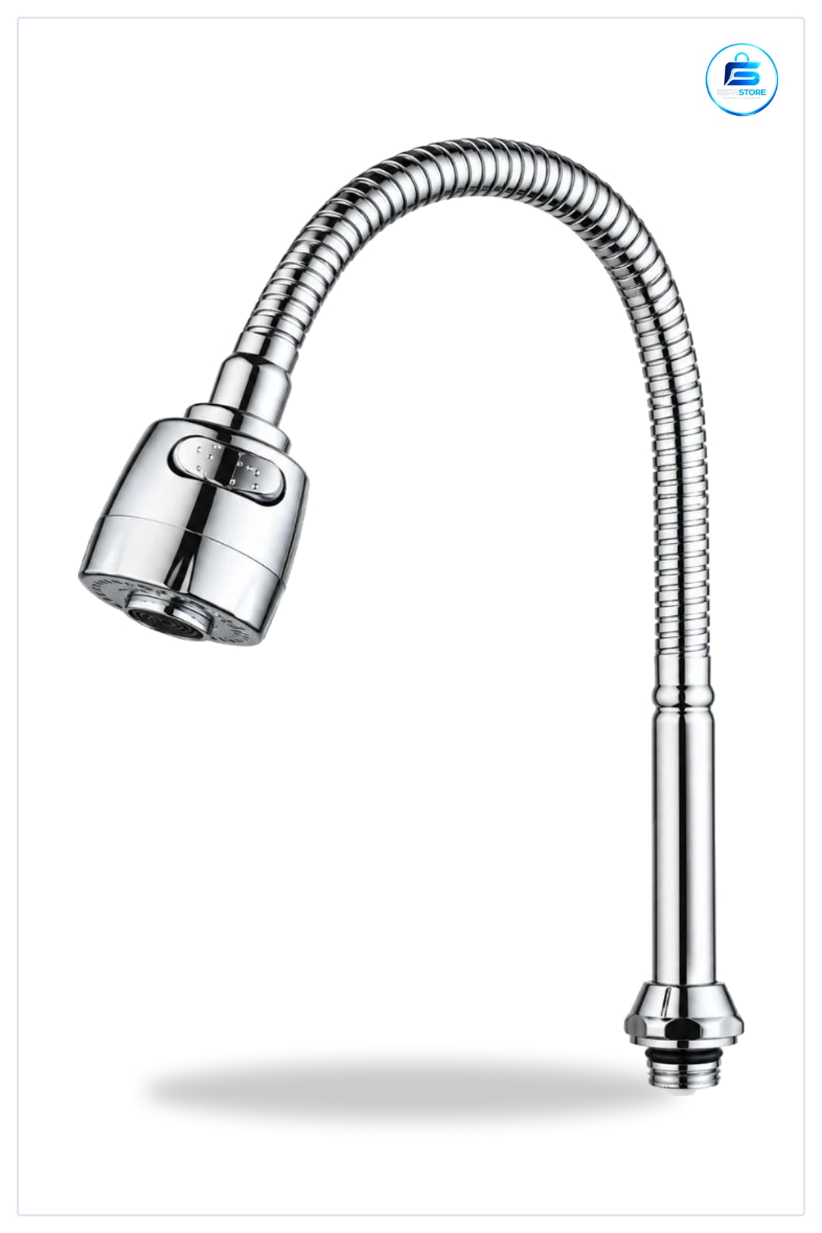 Metalik Kubar Esnek Krom Musluk Ucu Banyo Tesisatı Mutfak Lavabo Spiral Boru Püskürtme