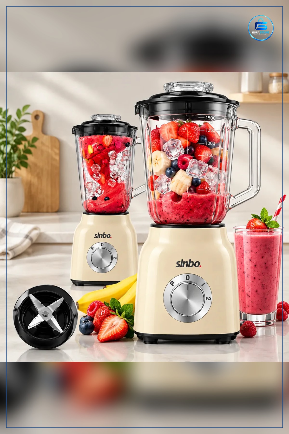 Blender Seti 600 W Turbo Cam Hazneli Paslanmaz Çelik Bıçaklı Doğrayıcı Mikser Mutfak Karıştırıcı