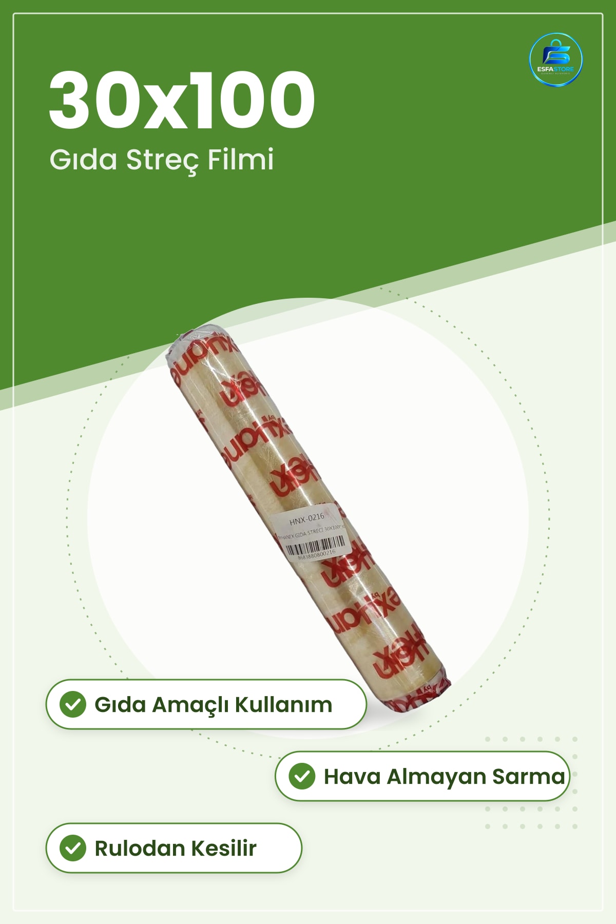 Streç Film Gıda Saklama Mutfak Sarf Malzemesi Pratik Kullanım Ev Ambalaj Yiyecek Sarma Rulo