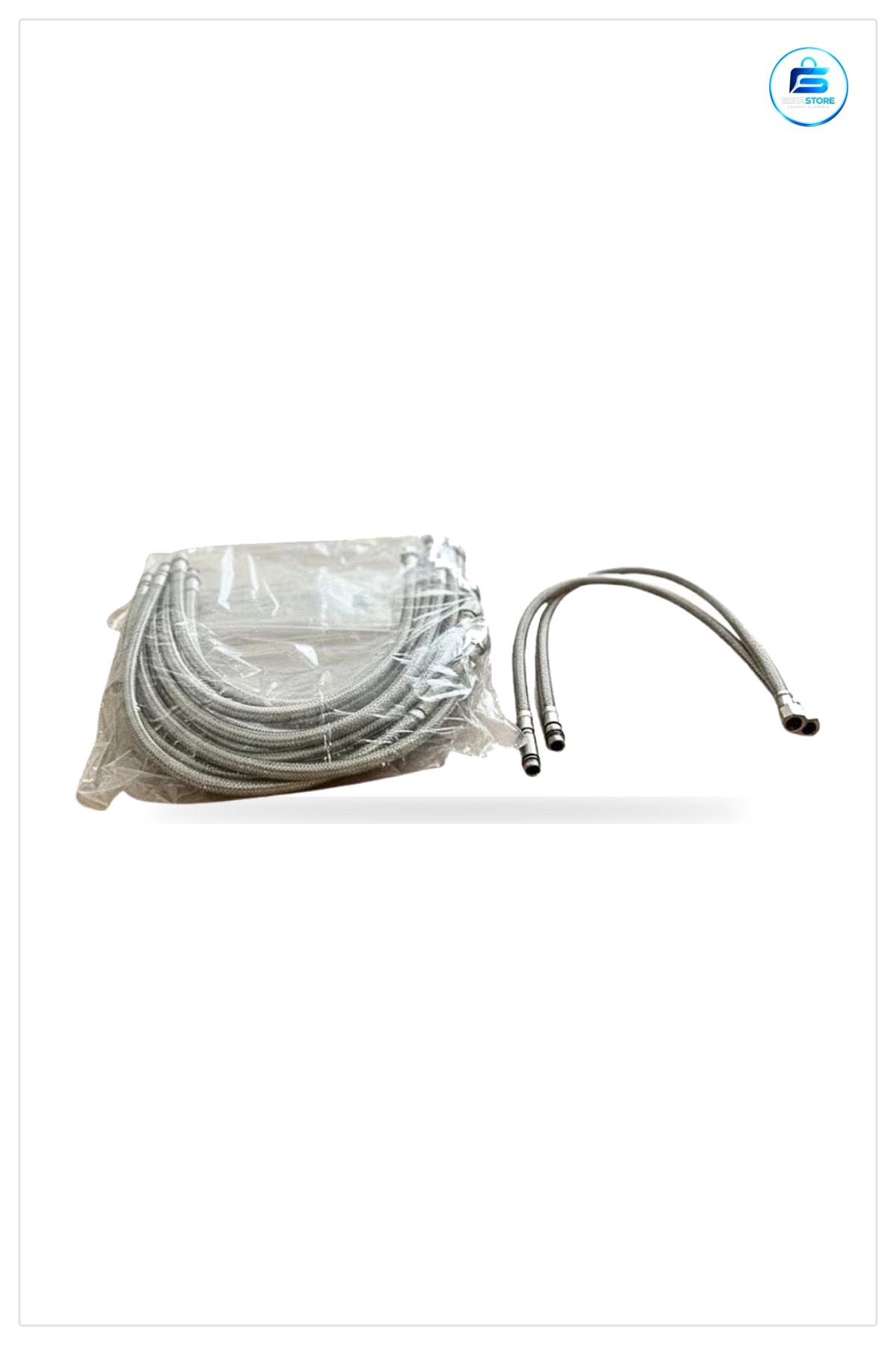 Flex Hortum 50 cm Örgülü Esnek Banyo ve Mutfak Tesisatı Musluk Batarya Su Bağlantısı