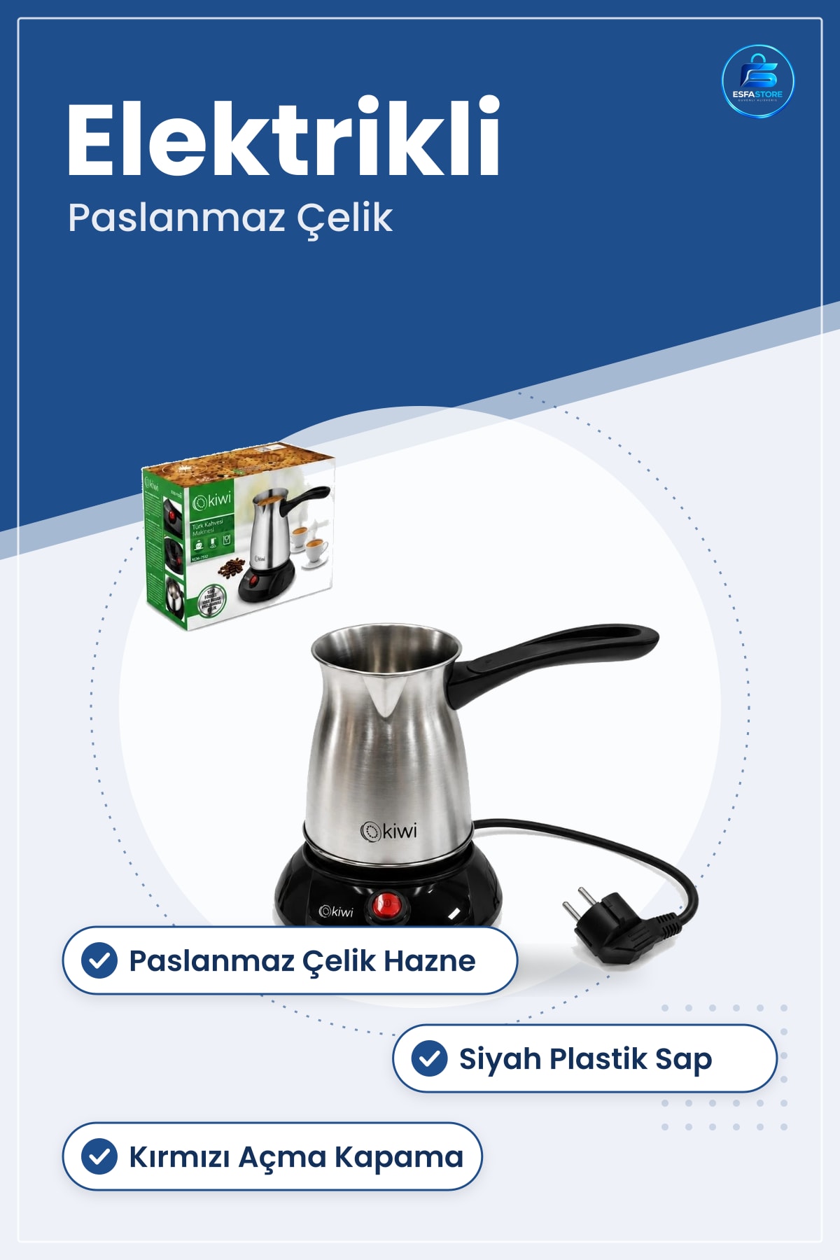 Türk Kahvesi Makinesi Elektrikli Paslanmaz Çelik Cezve Ev Mutfak Kahve Hazırlama Cihazı