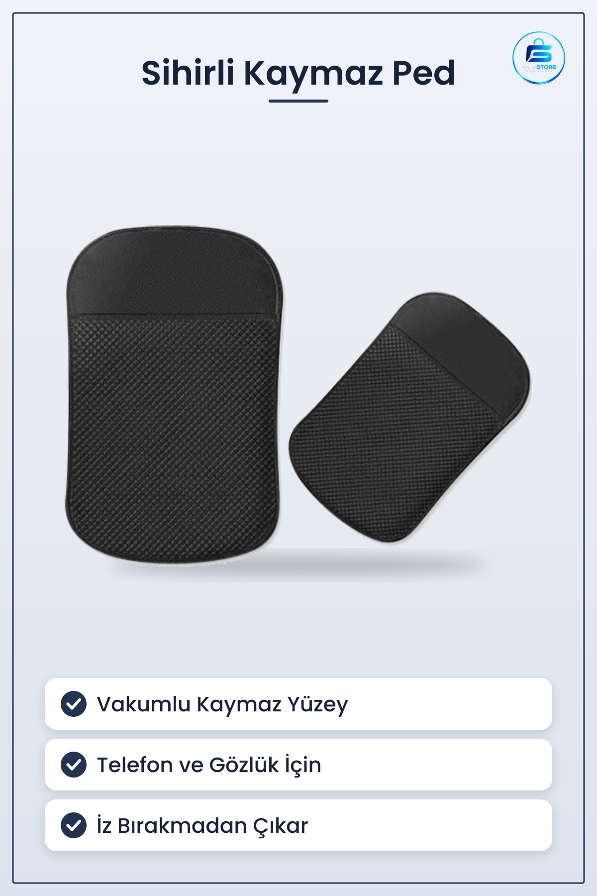 Araç İçi Kaydırmaz Vakumlu Sihirli Ped Telefon Gözlük Anahtarlık Tutucu Pratik Eşya Aparat