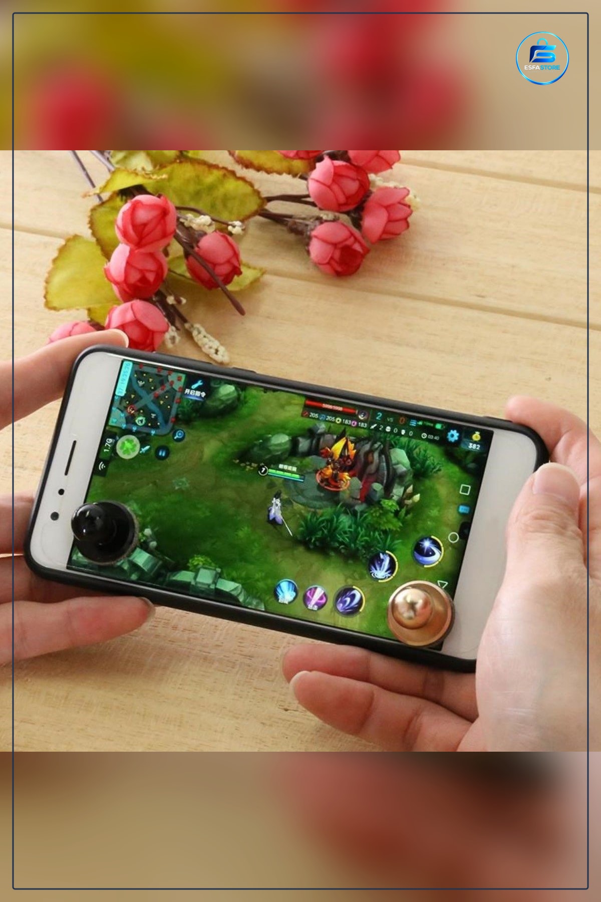 Topuzlu Mini Telefon Tablet Joystick Oyun Kumandası Aparatı Dokunmatik Uyumlu Alüminyum