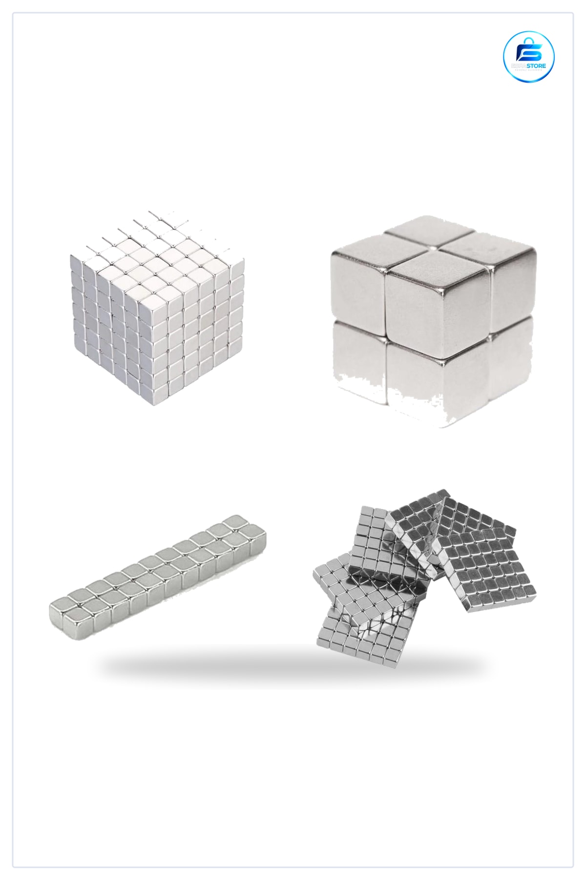 Neodyum Mıknatıslı Üç Boyutlu Puzzle Oyuncak Güçlü Manyetik Küp Seti Zihin Geliştirici Hediyelik