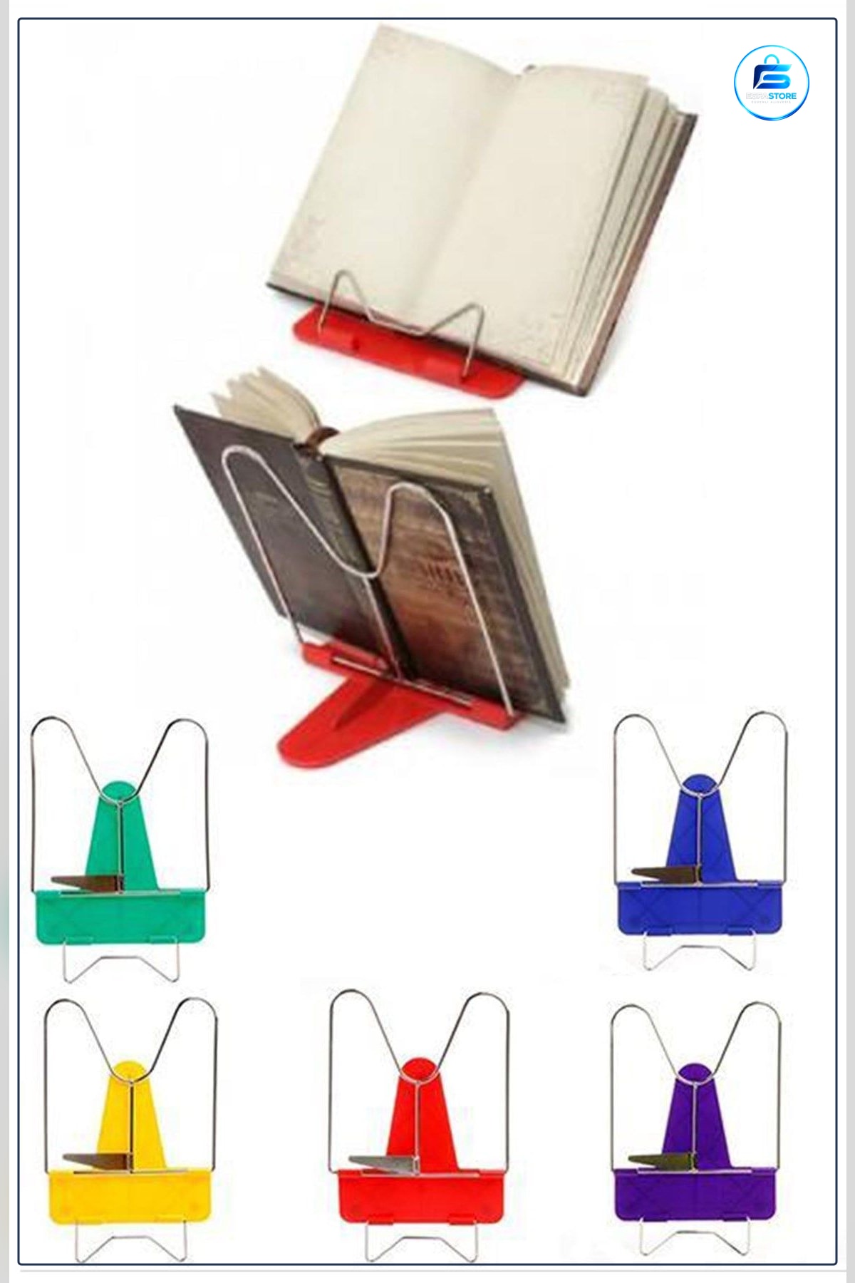 Metal Kitap Okuma Stı Portatif Ayarlanabilir Katlanılabilir Masaüstü Rahle Tutucu Pratik Hediyelik