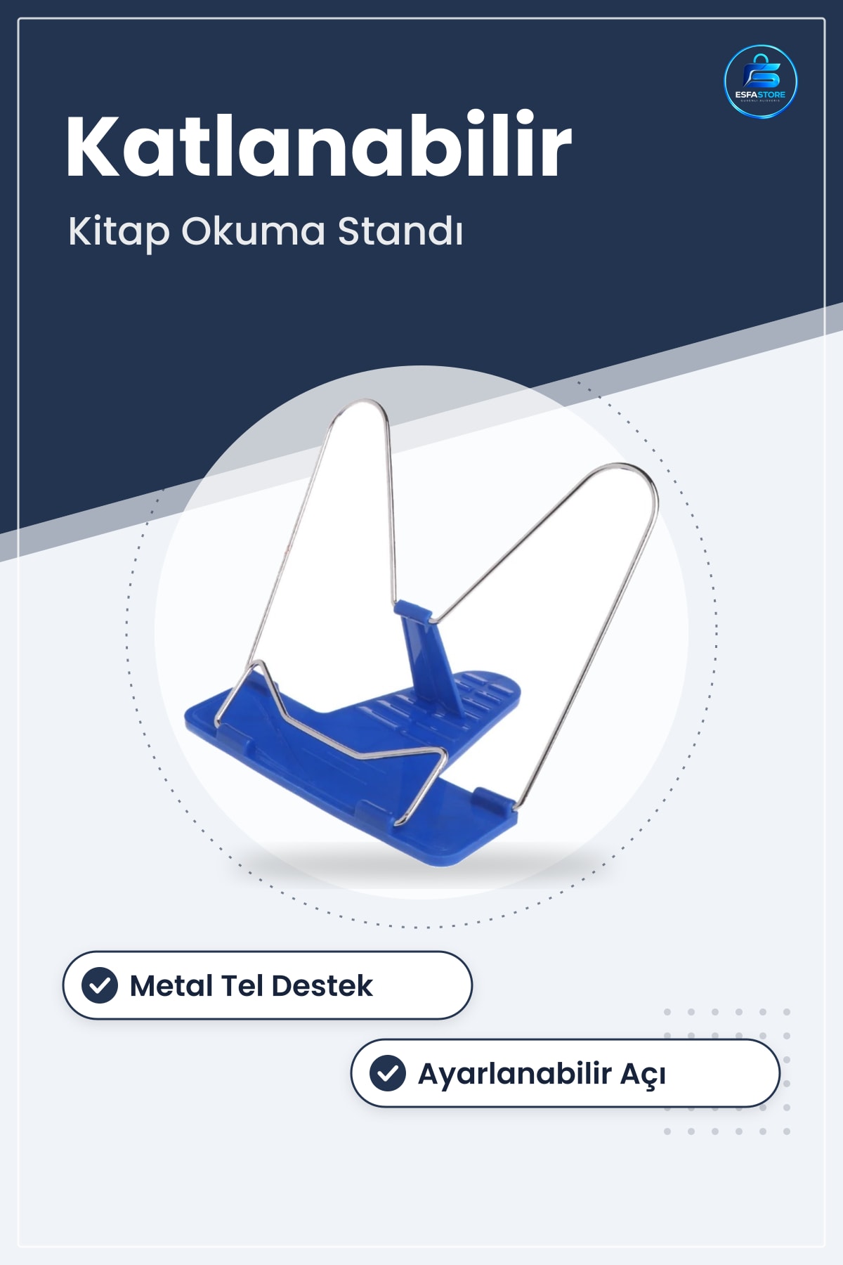 Metal Kitap Okuma Stı Portatif Ayarlanabilir Katlanılabilir Masaüstü Rahle Tutucu Pratik Hediyelik