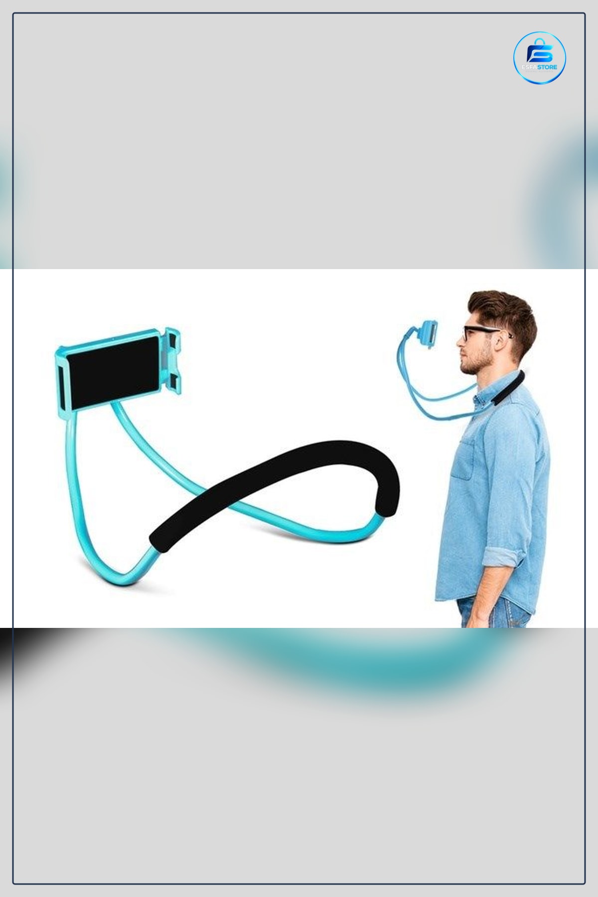 Boyun Askılı Ergonomik Cep Telefonu Tutucu Stand Ayarlanabilir Yükseklik Dönebilen Pratik Aparat