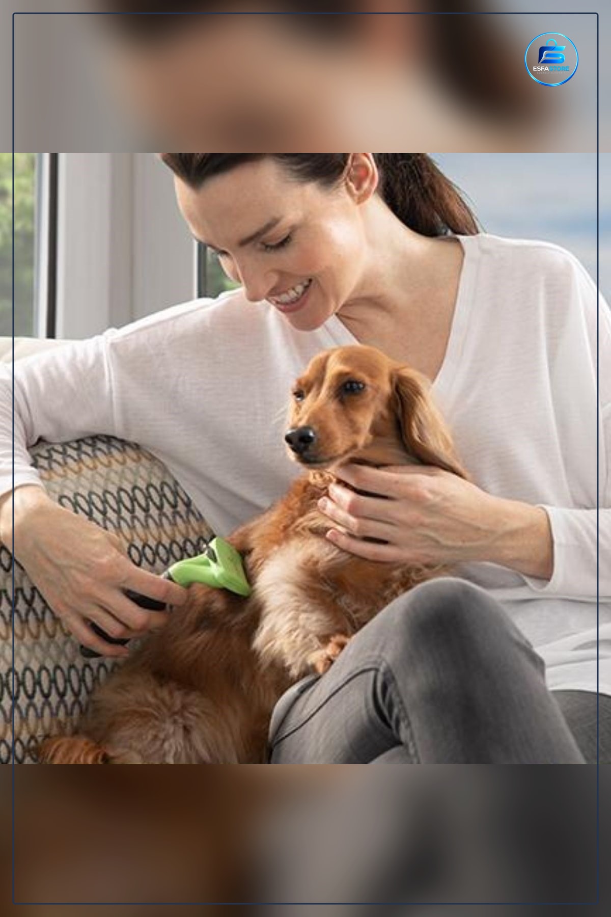 Tarak Kedi ve Köpekler İçin Uzun Tüylü Tüy Toplayıcı Ergonomik Tutma Kollu Dayanıklı Bakım Aracı