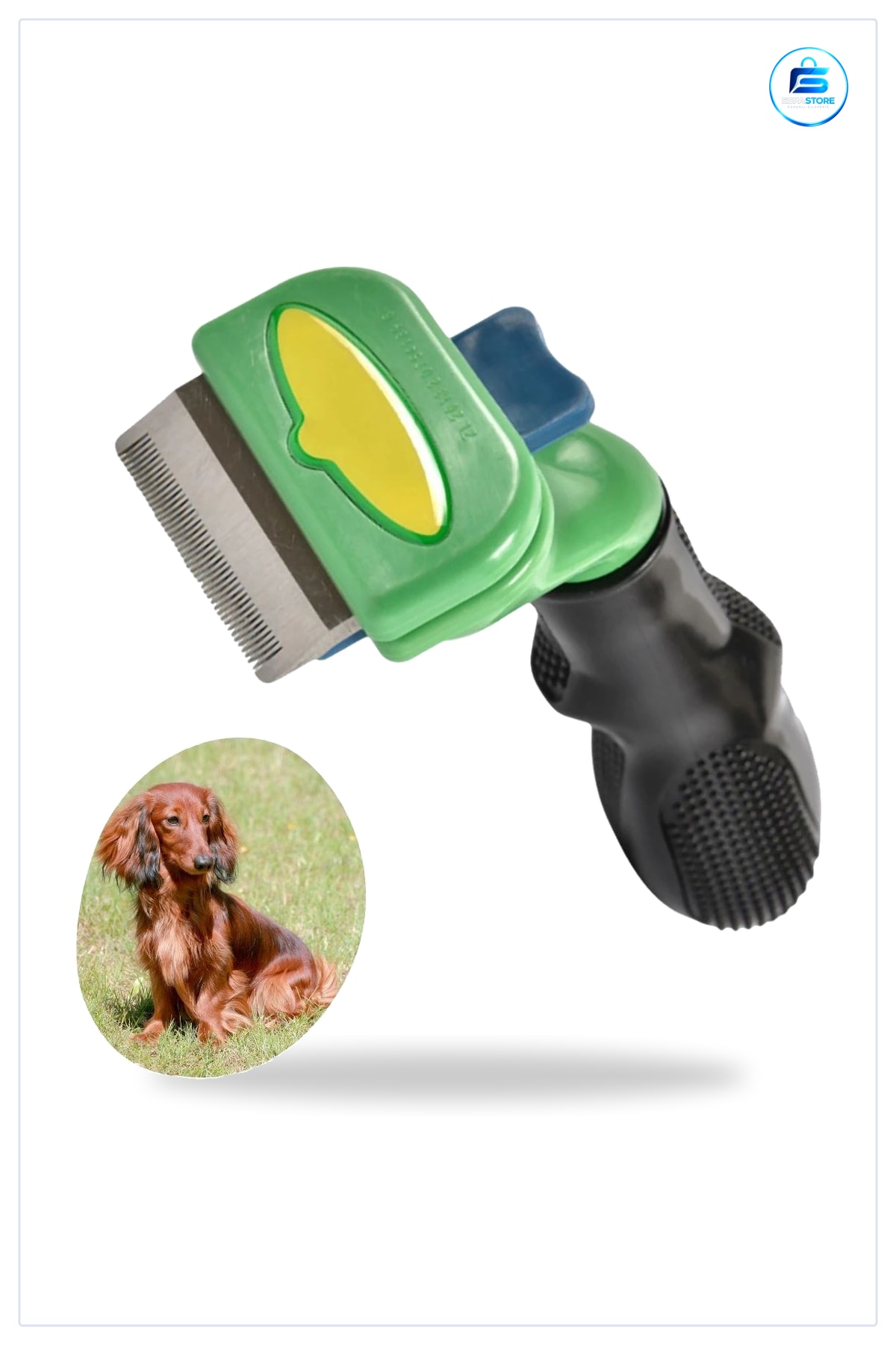 Tarak Kedi ve Köpekler İçin Uzun Tüylü Tüy Toplayıcı Ergonomik Tutma Kollu Dayanıklı Bakım Aracı
