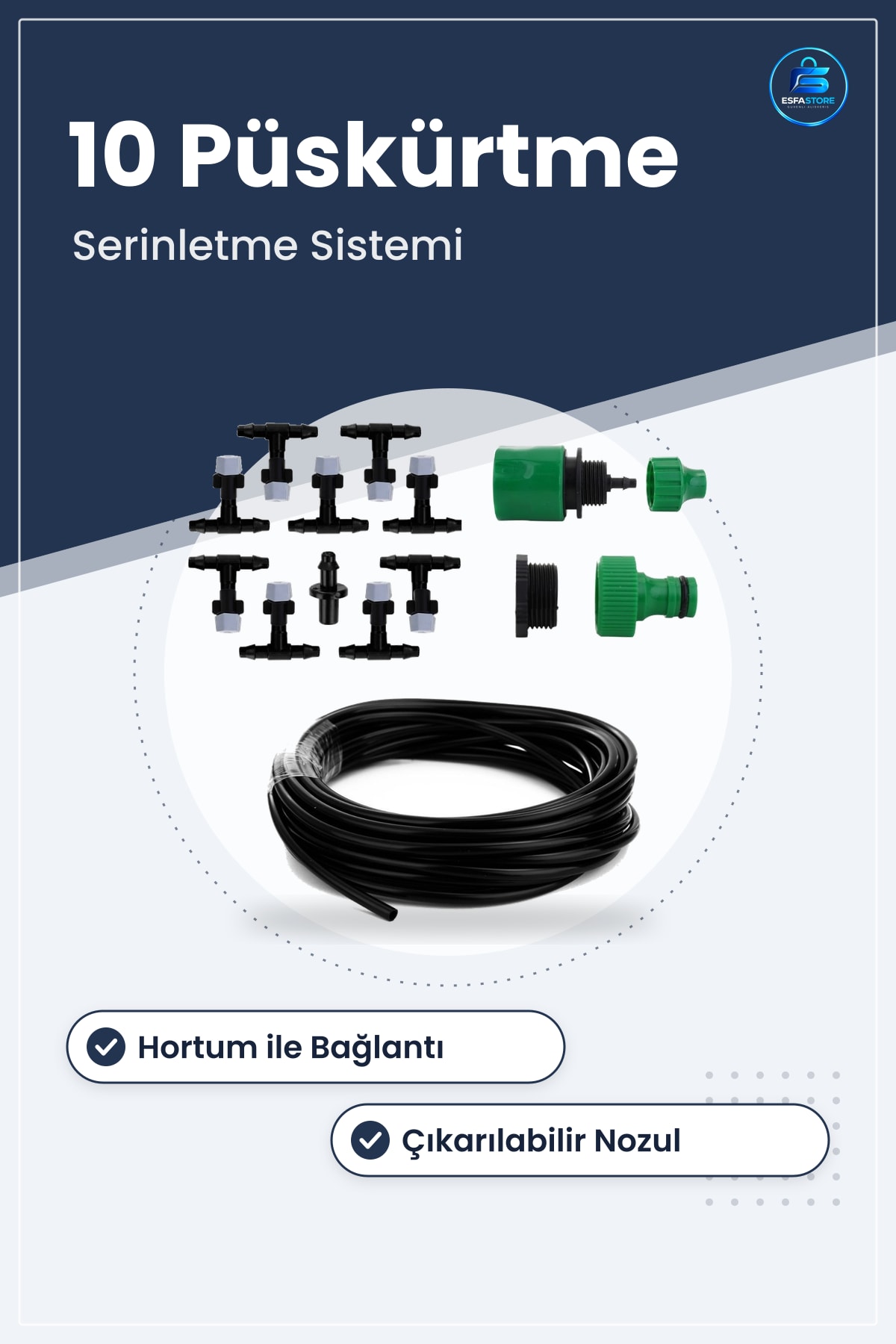 Açık Alan Serinletme ve Nemlendirme Sistemi Balkon Veranda Kamelya Damla Sulama Kendin Yap Pratik