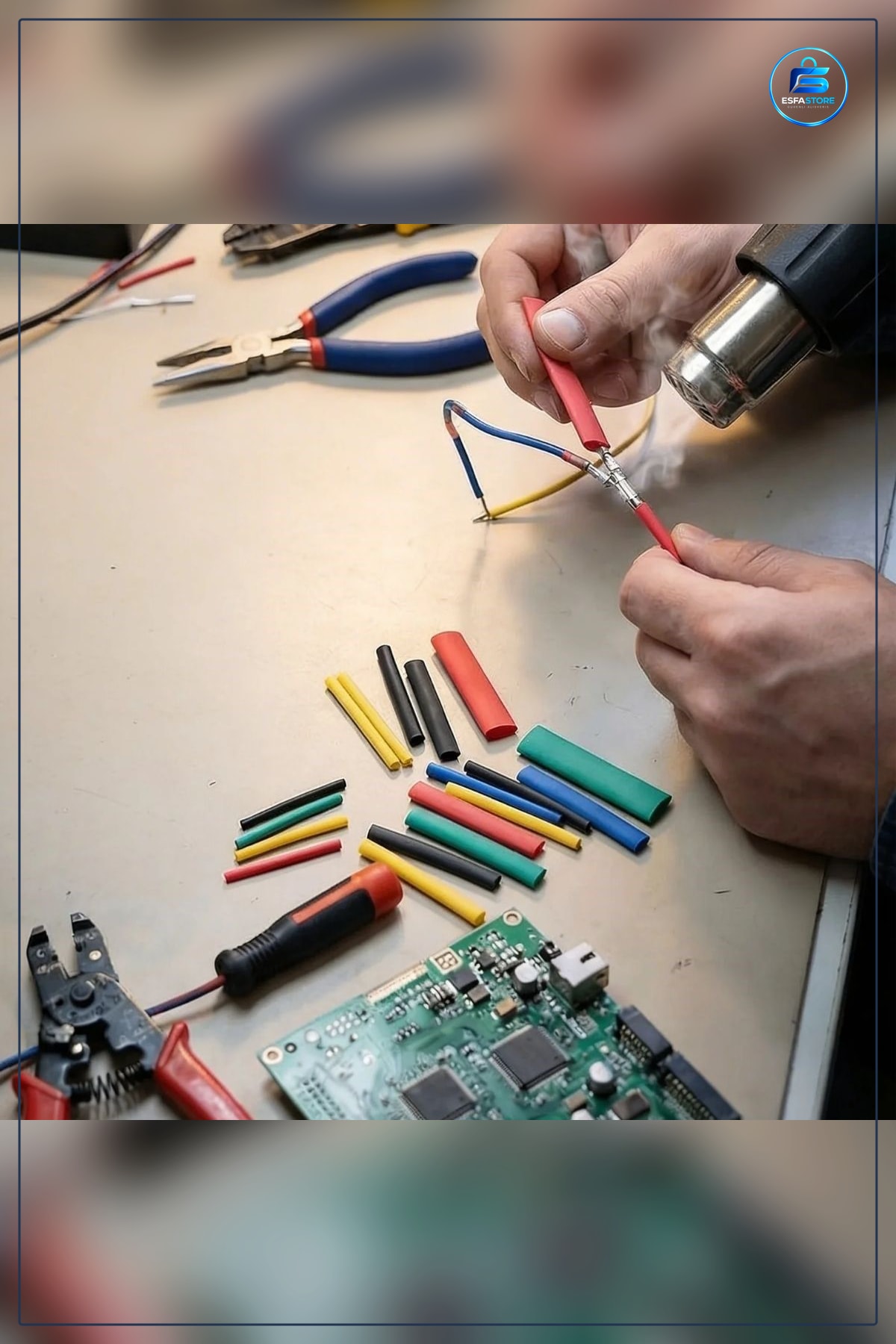 Isı ile Daralan Makaron Seti Elektrik Kablo İzolasyon Koruma Kılıfı Renkli Shrink Tube Dayanıklı