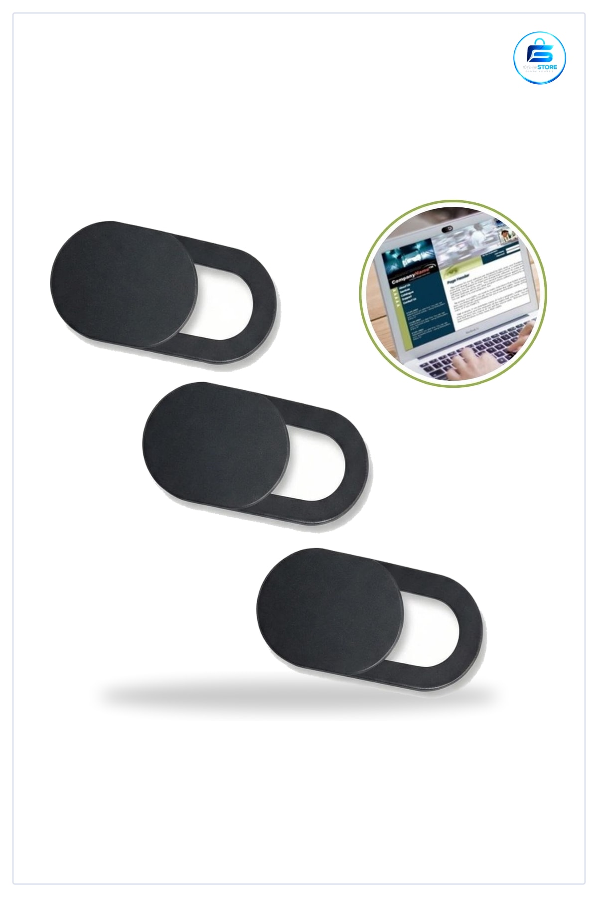 Webcam Kapatıcı Gizlilik Kamera Kapağı Laptop Tablet Telefon Uyumlu Kayar Plastik Pratik Kullanışlı