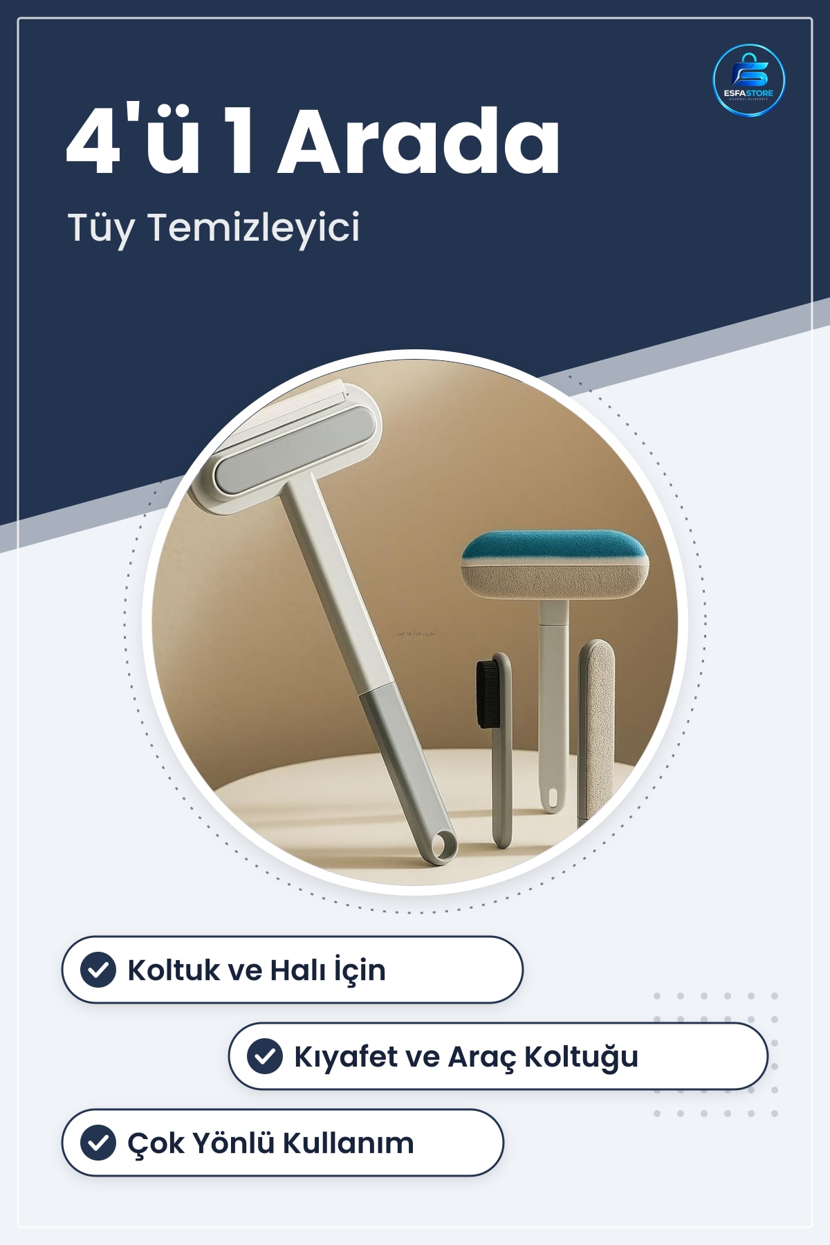 Çok Fonksiyonlu Kedi Köpek Tüy Temizleyici Fırça Koltuk Halı Kıyafet Temizleme Dayanıklı Aracı