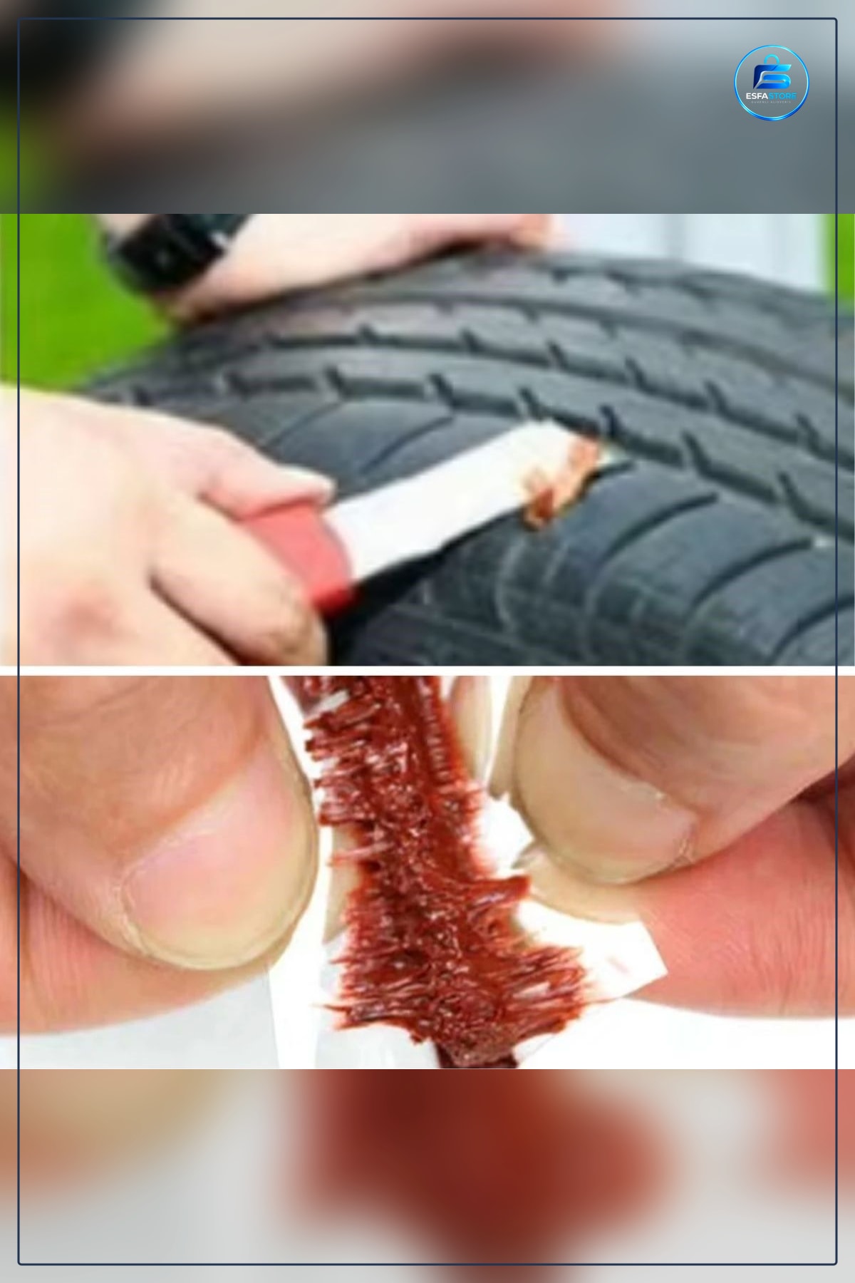 Tubeless Lastik Onarım Fitili Yedek Tamir Seti Kauçuk Yapılı Otomobil Motosiklet Bisiklet Pratik