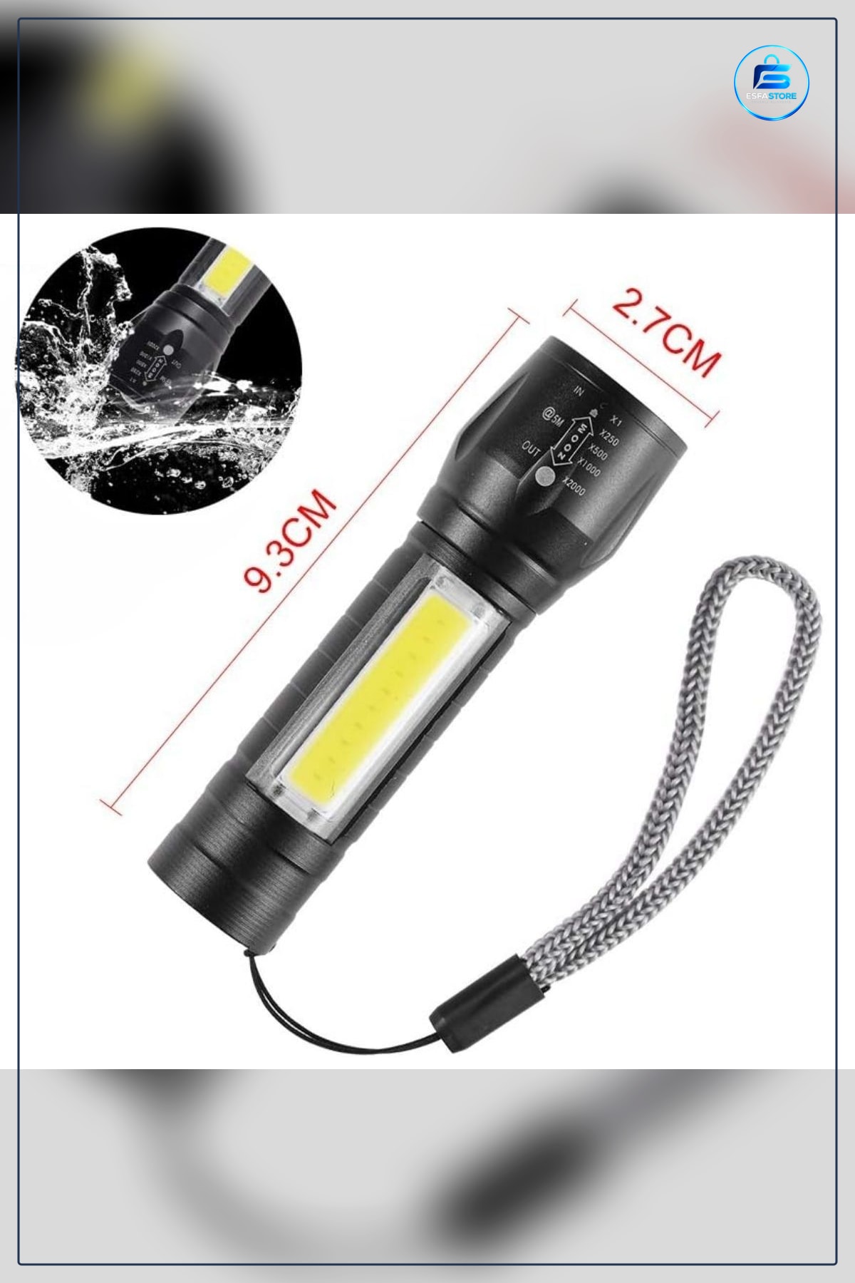 Mini El Feneri Taşınabilir LED Kamp ve Acil Durum Lambaı Koruyucu Kutulu Dayanıklı Pratik
