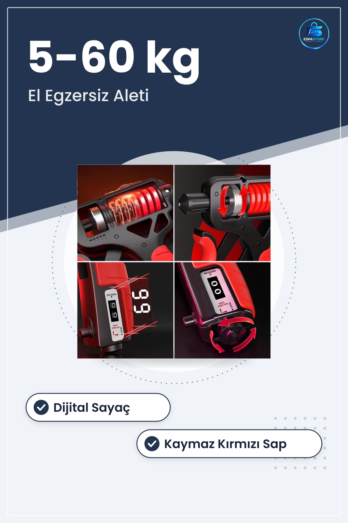 El Güçlendirici Kavrama Egzersiz Aleti Bilek Kol Ayarlanabilir Direnç Dayanıklı Pratik Hediyelik