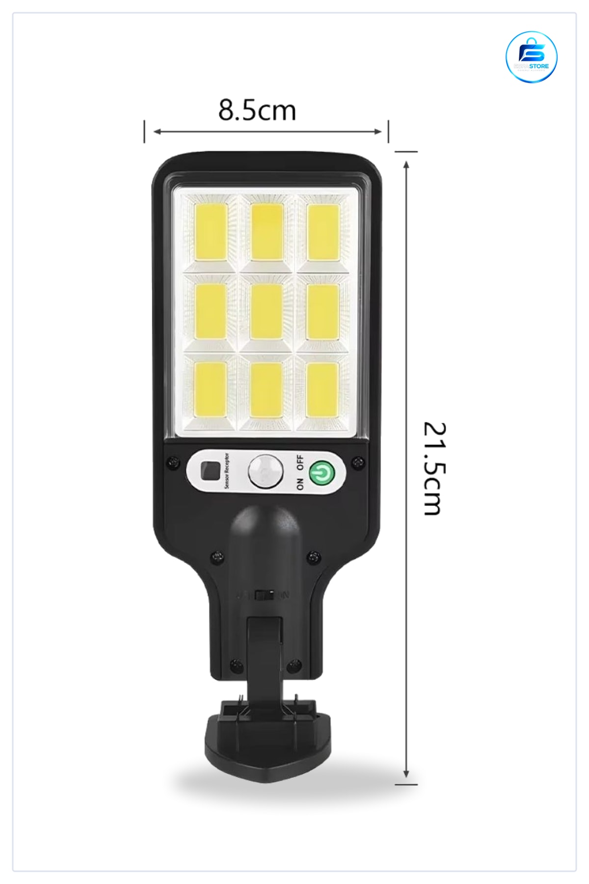 Güneş Enerjisi ile Şarj Olan Kumandalı Solar Duvar LED Aydınlatma Dış Mekan Uyumlu Hareketli Lamba