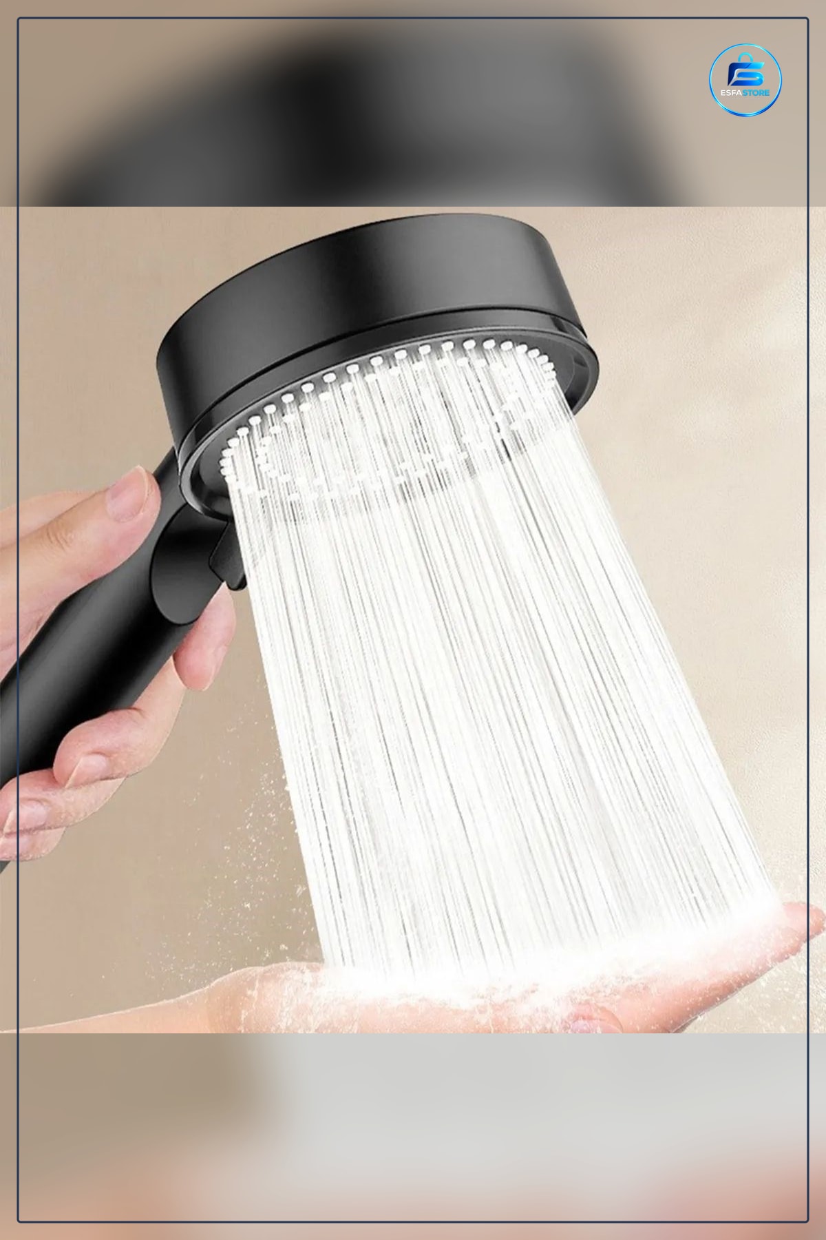 Yüksek Basınçlı Ayarlanabilir Duş Başlığı Çok Fonksiyonlu Su Tasarruflu Banyo Kullanımı Pratik
