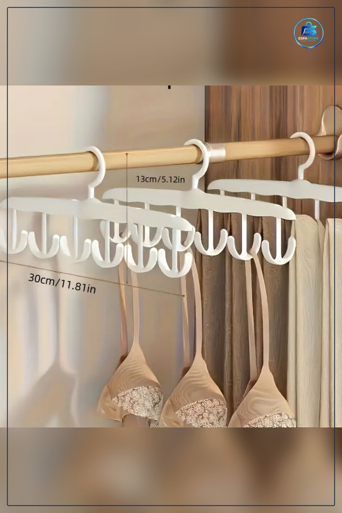 Plastik Yer Tasarruflu Dolap İçi Kıyafet Düzenleyici Çok Kancalı Pratik Askı Kullanışlı Dayanıklı
