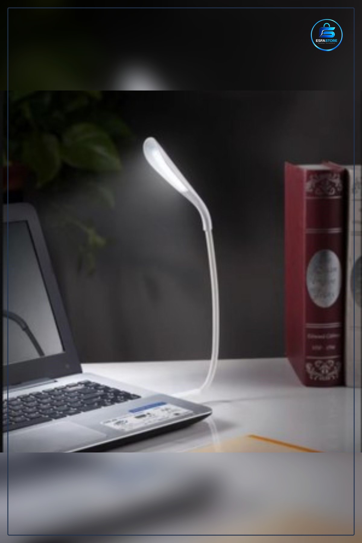 Usb Girişli Dokunmatik Kitap Okuma Lambası Esnek Gövdeli Masa Aydınlatması Kompakt Taşınabilir