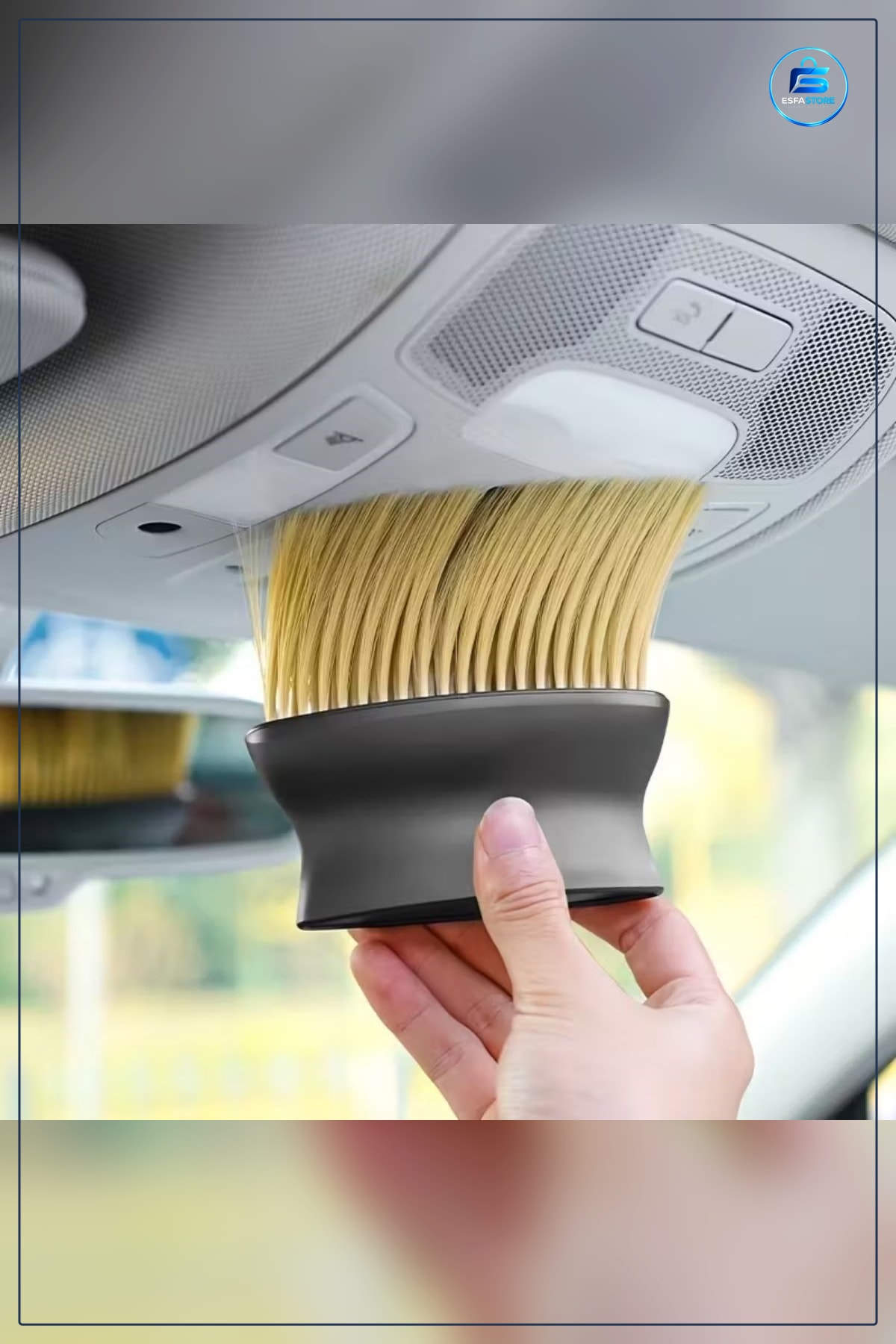 Araç İçi Detaylı Toz Temizleme Fırçası Yumuşak Kıllı Ergonomik Saplı Kullanışlı Özel Tasarım