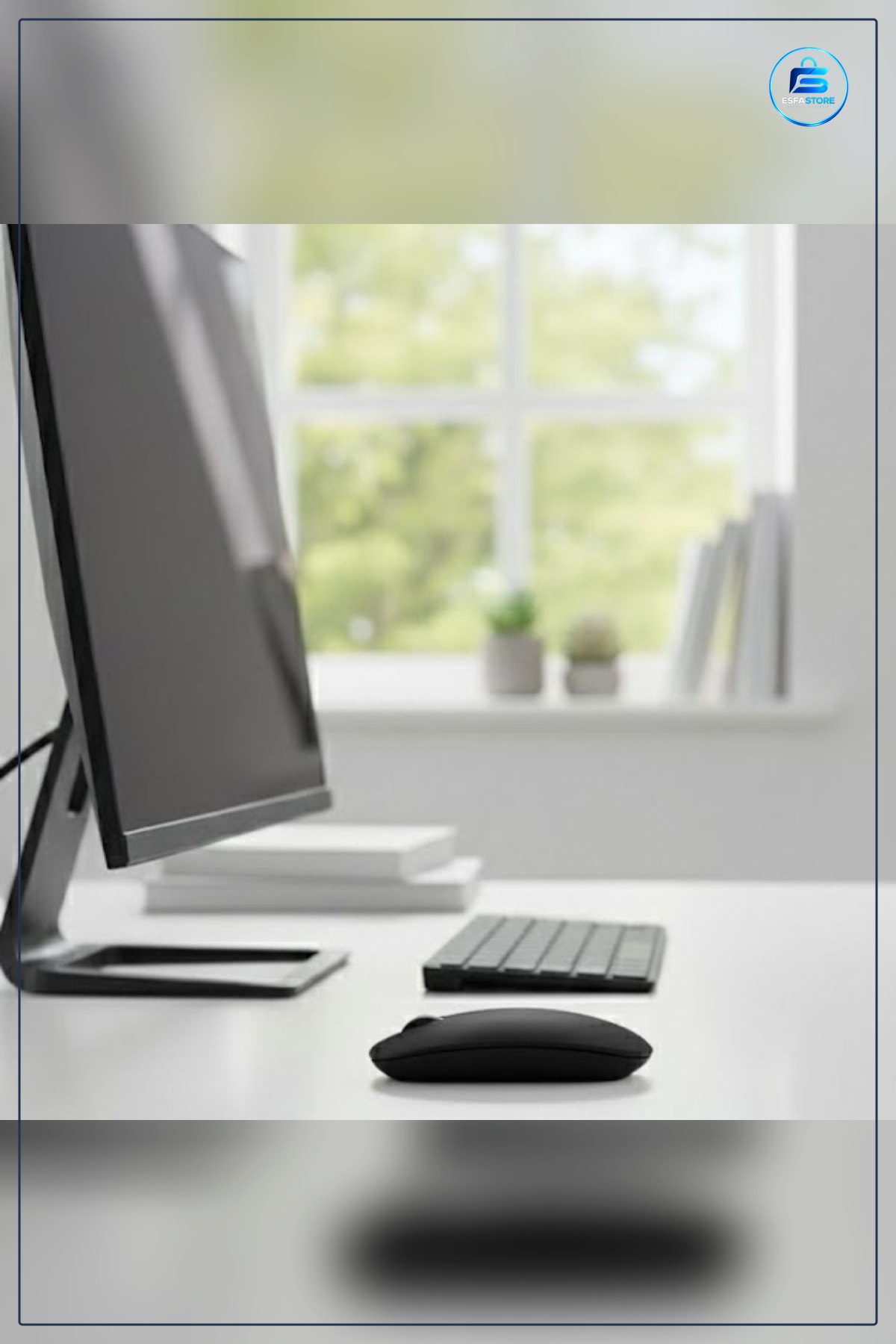 Sessiz Tıklamalı Kablosuz Ergonomik Bilgisayar Faresi USB Alıcılı Ofis ve Oyun İçin Konforlu