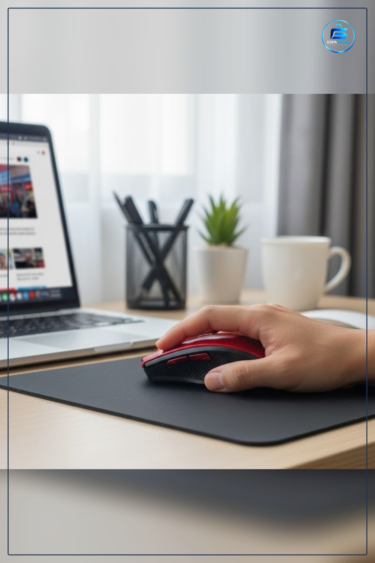 Ergonomik Kablosuz Mouse Baş Parmak Destekli Sessiz Tıklamalı USB Alıcılı Ofis ve Oyun Faresi