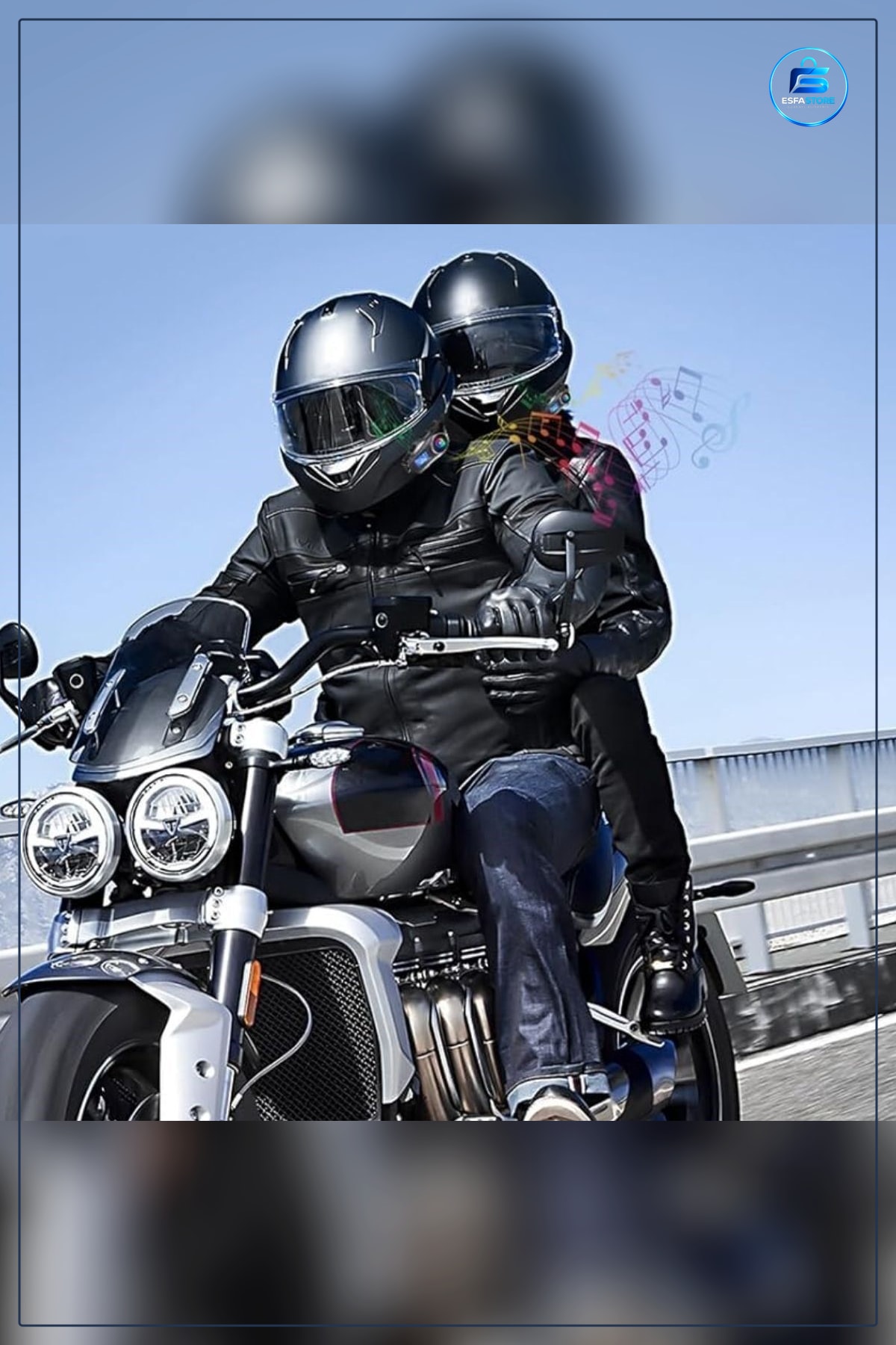 Motosiklet Kask Kulaklığı Kablosuz Bluetooth Gürültü Engelleme Özellikli Suya Dayanıklı Pratik