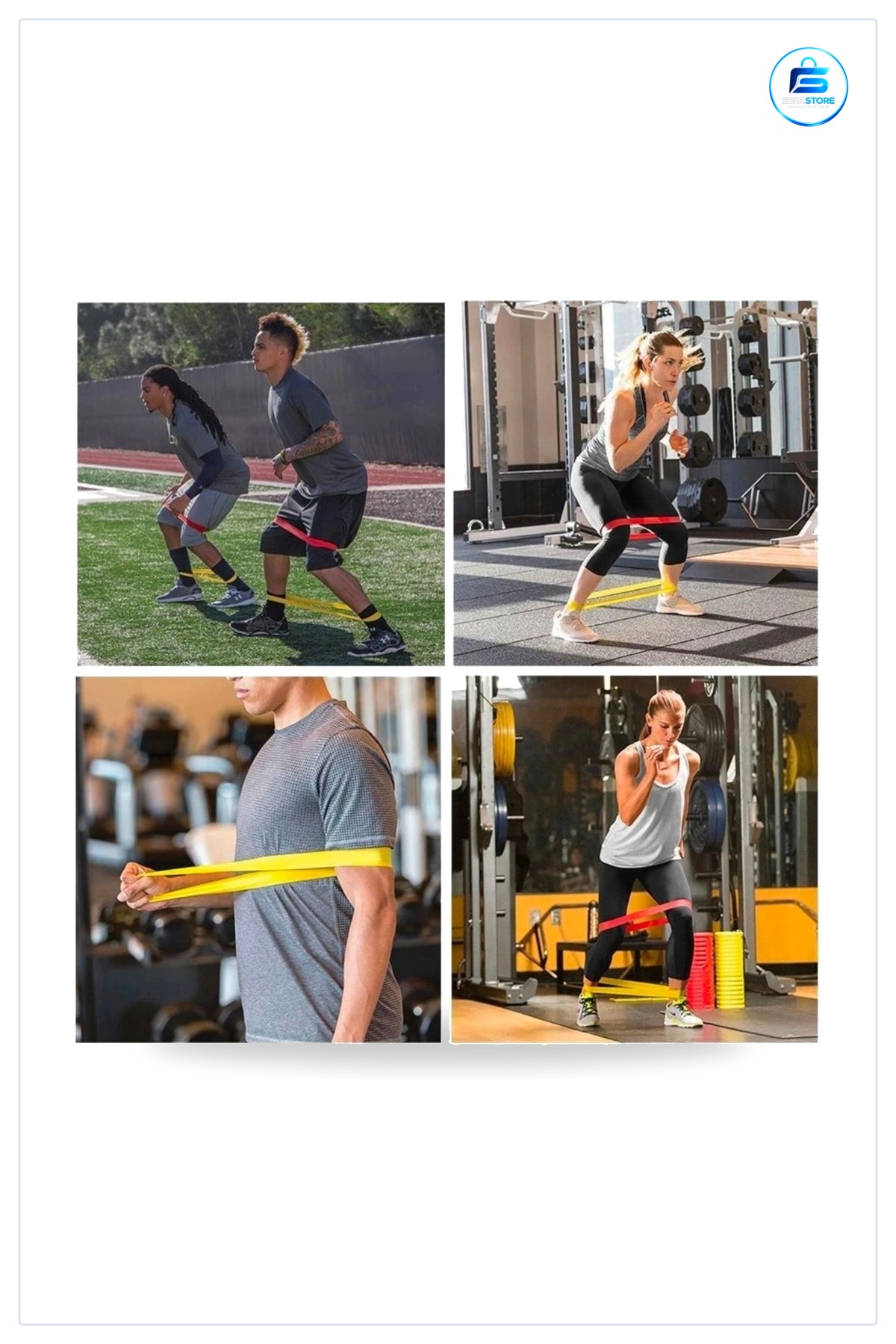 Pilates Fitness Crossfit Direnç Bandı Seti Taşıma Çantalı Kalça Bacak Egzersiz Lastиği Antrenman