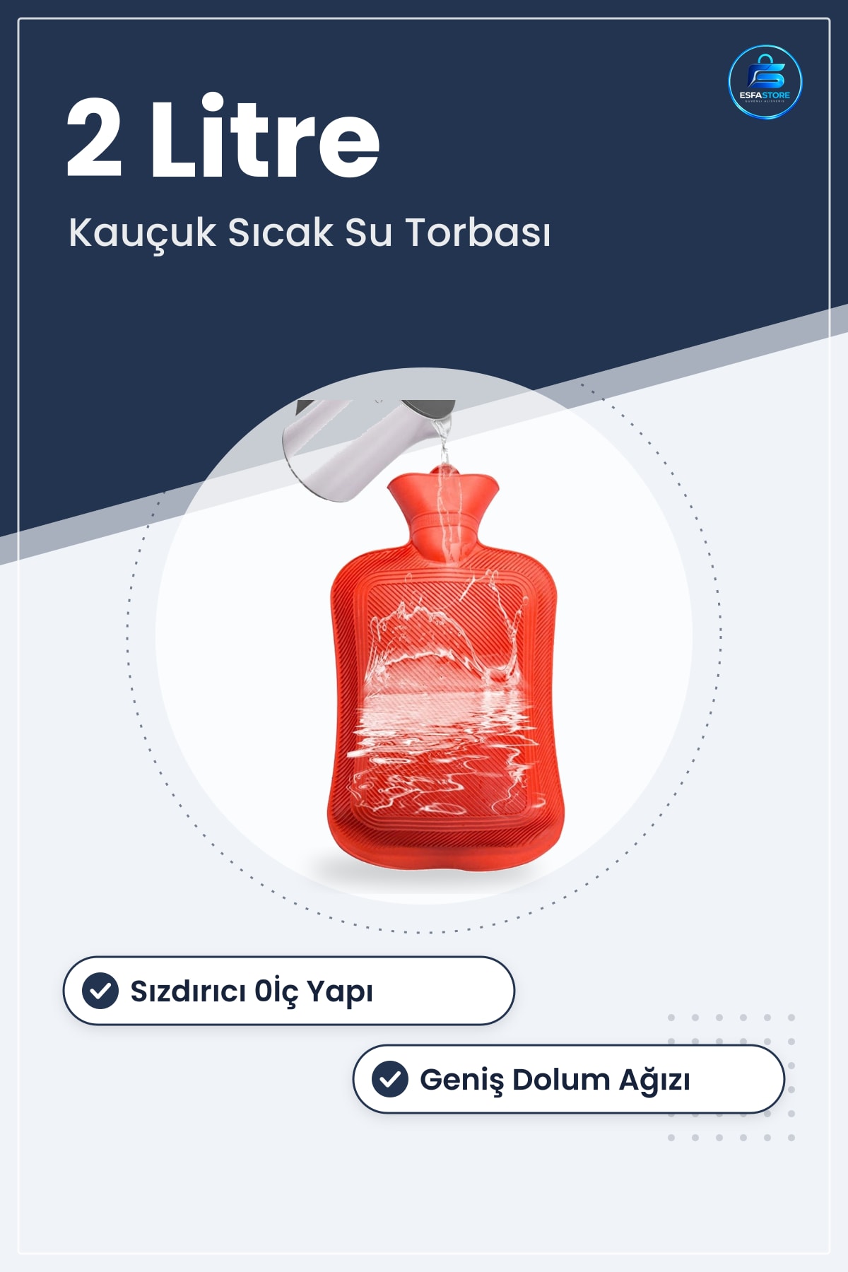 Sıcak Su Torbası Kauçuk Malzeme Sızdırmaz Dayanıklı Kış Günleri İçin Pratik Isıtıcı Yardımcı