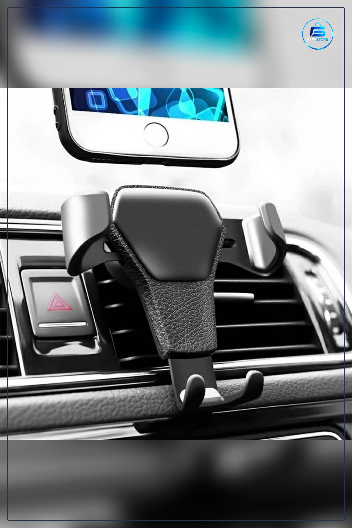 Oto Telefon Tutucu Araç İçi Klima Izgarasına Takılabilen Plastik Esnek Ayarlanabilir Kullanışlı