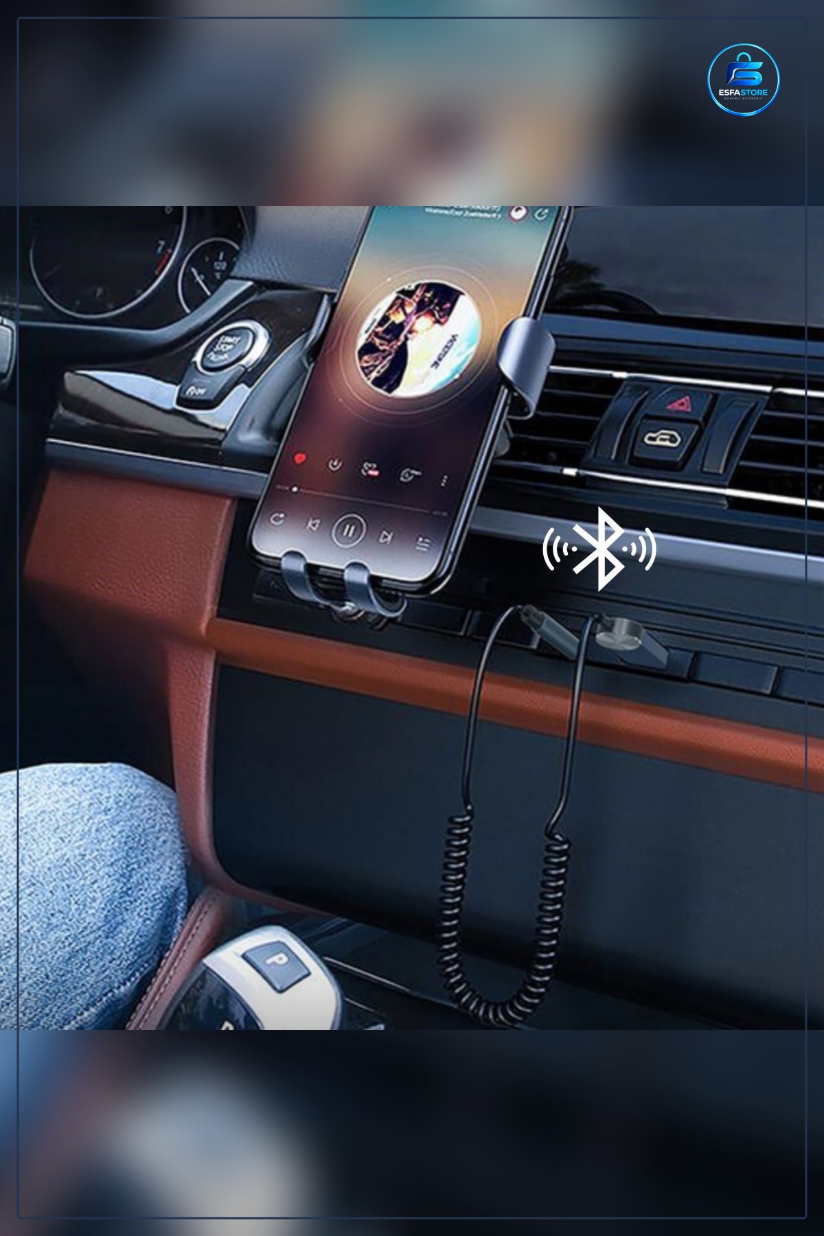 Araba İçin Bluetooth Aux Alıcısı Kablosuz Ses Kiti Eller Serbest Arama Özellikli Pratik Kullanışlı