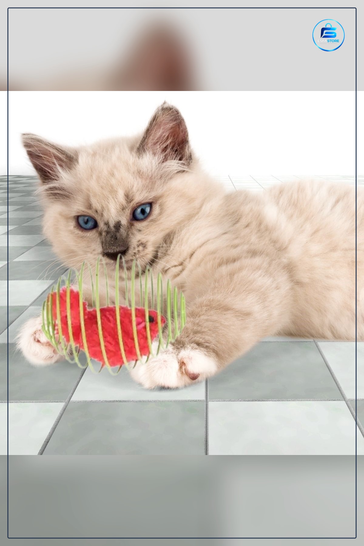 Kedi Oyuncağı Yaylı Metal Fareli Kafes Sıçrayan Spiral Top Dayanıklı Pratik Eğlenceli Hediyelik
