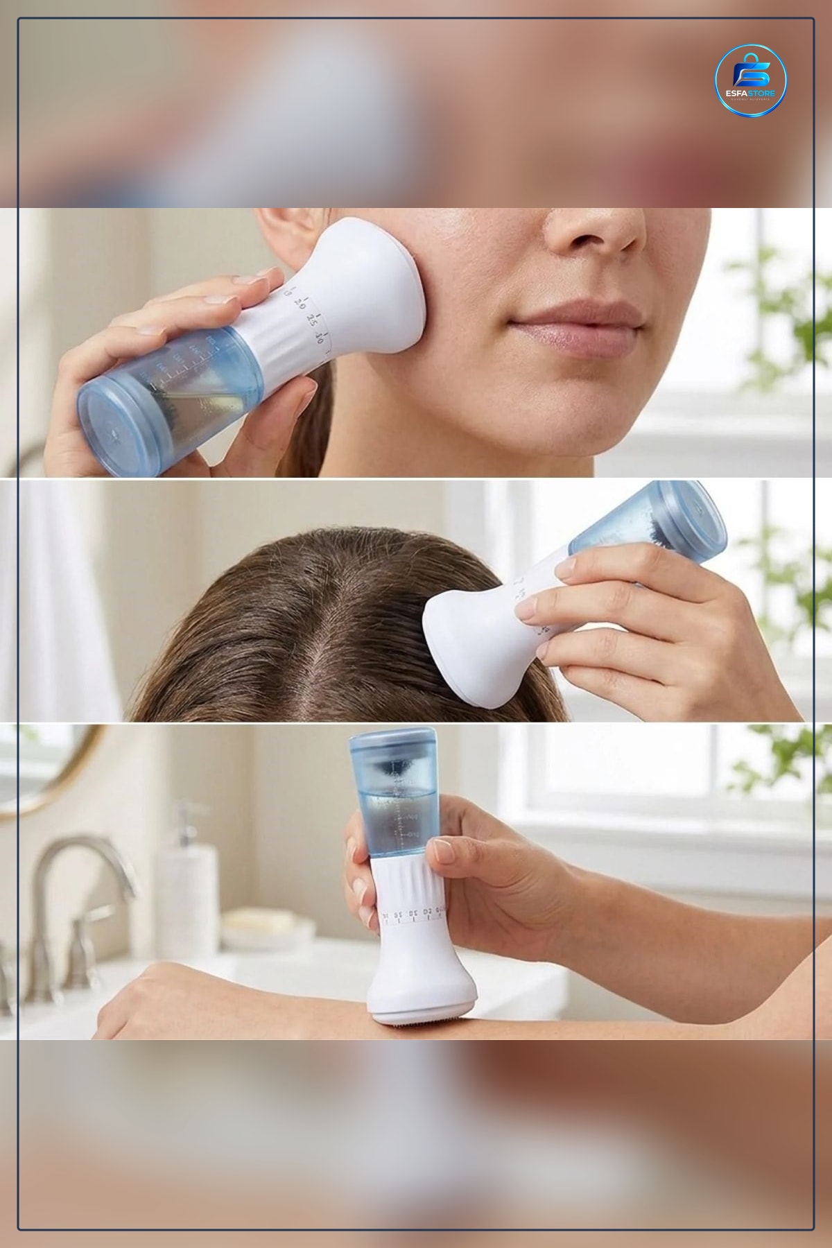 Serum Hazneli Mikro İğneli Dermaroller Saç Cilt Vücut Bakım Aparatı Ayarlanabilir Kullanışlı