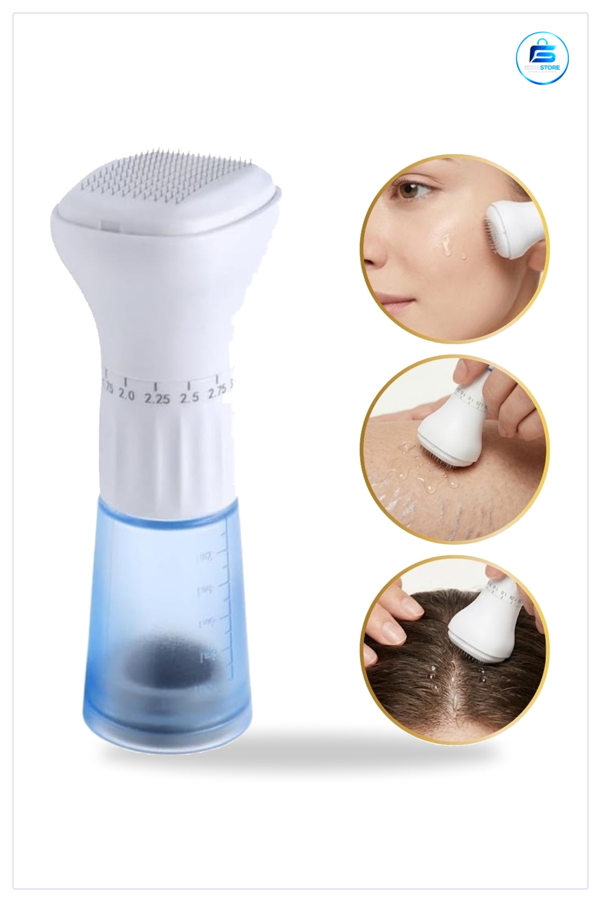 Serum Hazneli Mikro İğneli Dermaroller Saç Cilt Vücut Bakım Aparatı Ayarlanabilir Kullanışlı