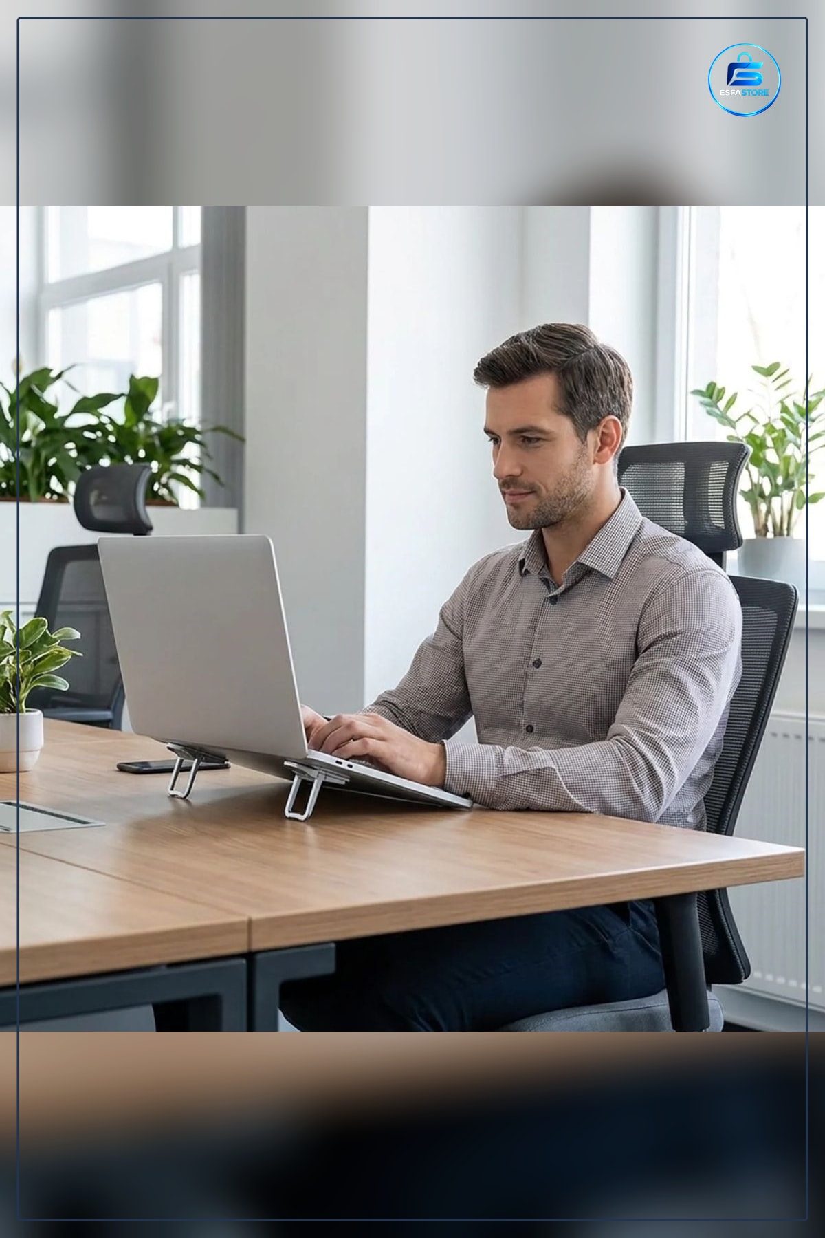Katlanabilir Laptop Standı Yapışkanlı Mini Notebook Yükseltici Kaymaz Taşınabilir Ergonomik Ayak
