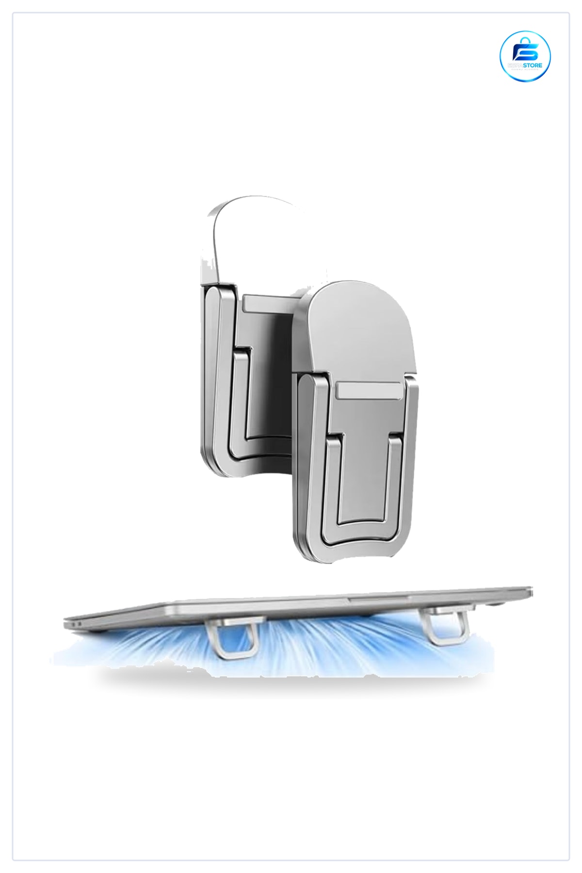 Katlanabilir Laptop Standı Yapışkanlı Mini Notebook Yükseltici Kaymaz Taşınabilir Ergonomik Ayak