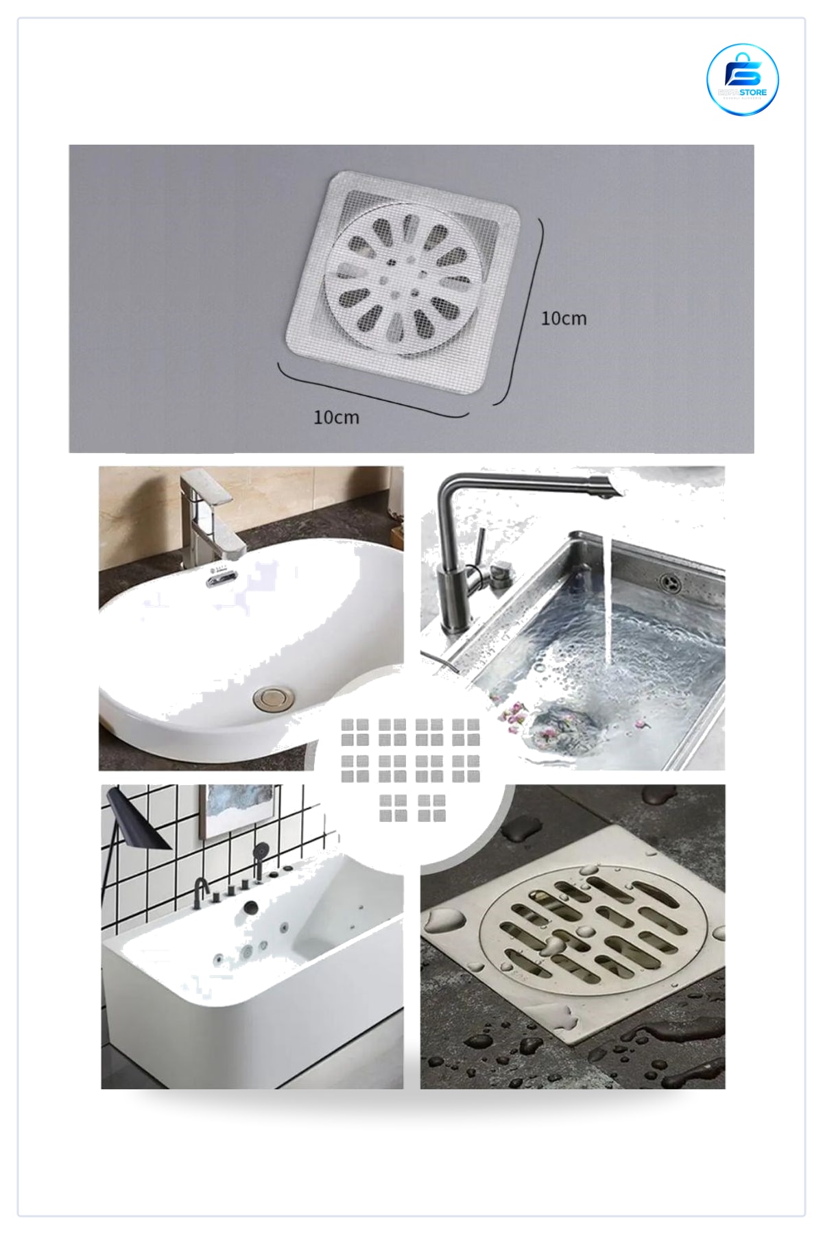 Banyo Mutfak Lavabo Gider Filtresi Koku Önleyici Haşere Böcek Engelleyici Yapışkanlı Hijyenik