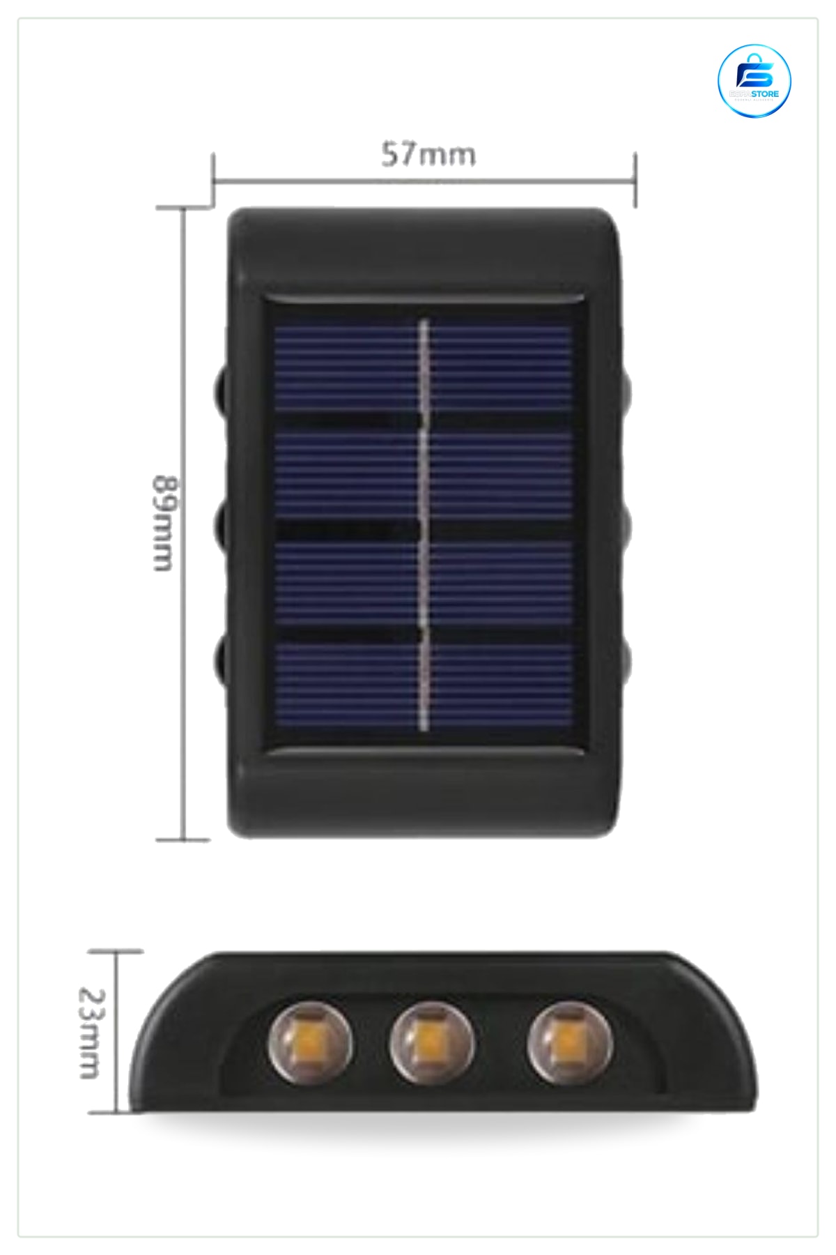Güneş Enerjili Duvar Aplik Led Dekoratif Dış Mekan Aydınlatma Sensörlü Su Geçirmez Bahçe Lambası