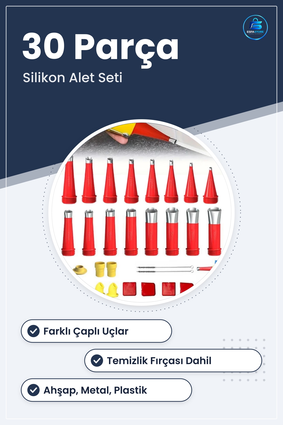 Silikon Kalafat Mastik Alet Seti Uçlu Derz Fuga Düzeltme Aracı Profesyonel Ev Kullanımı