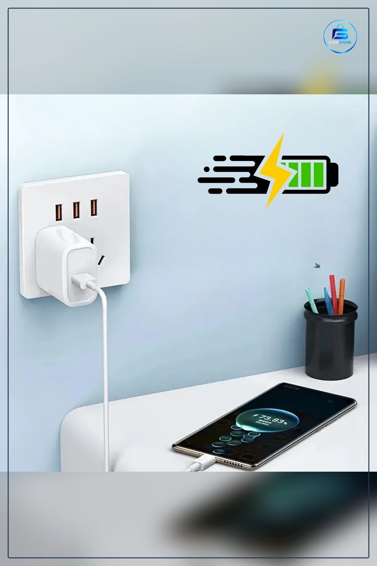 USB Hızlı Şarj Aleti Type C Uçlu Kablolu Güçlü Adaptör Güvenli Kullanım Pratik Tasarım