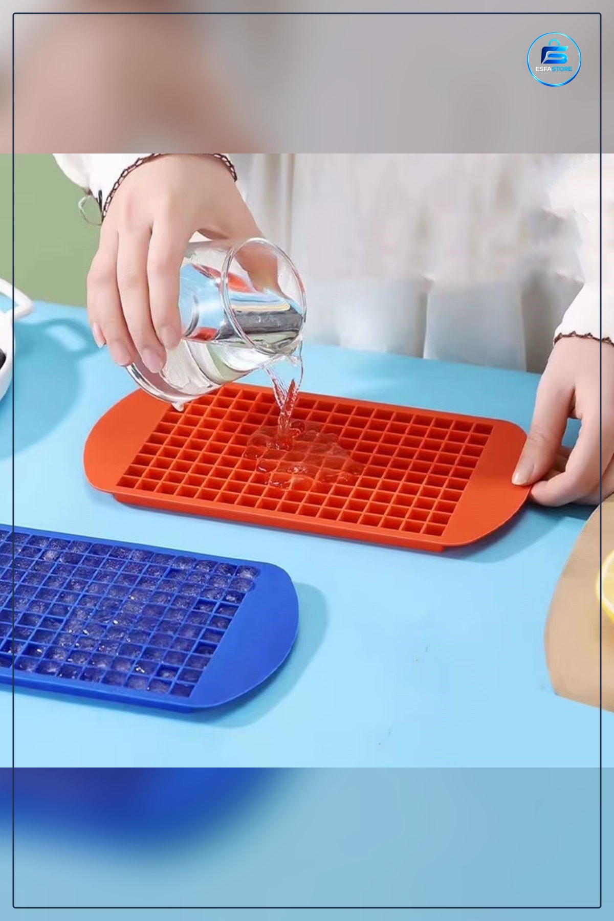 Mini Küp Şekilli Silikon Buzluk Kalıbı Esnek Kolay Çıkarılabilir Pratik Kullanım Hediyelik