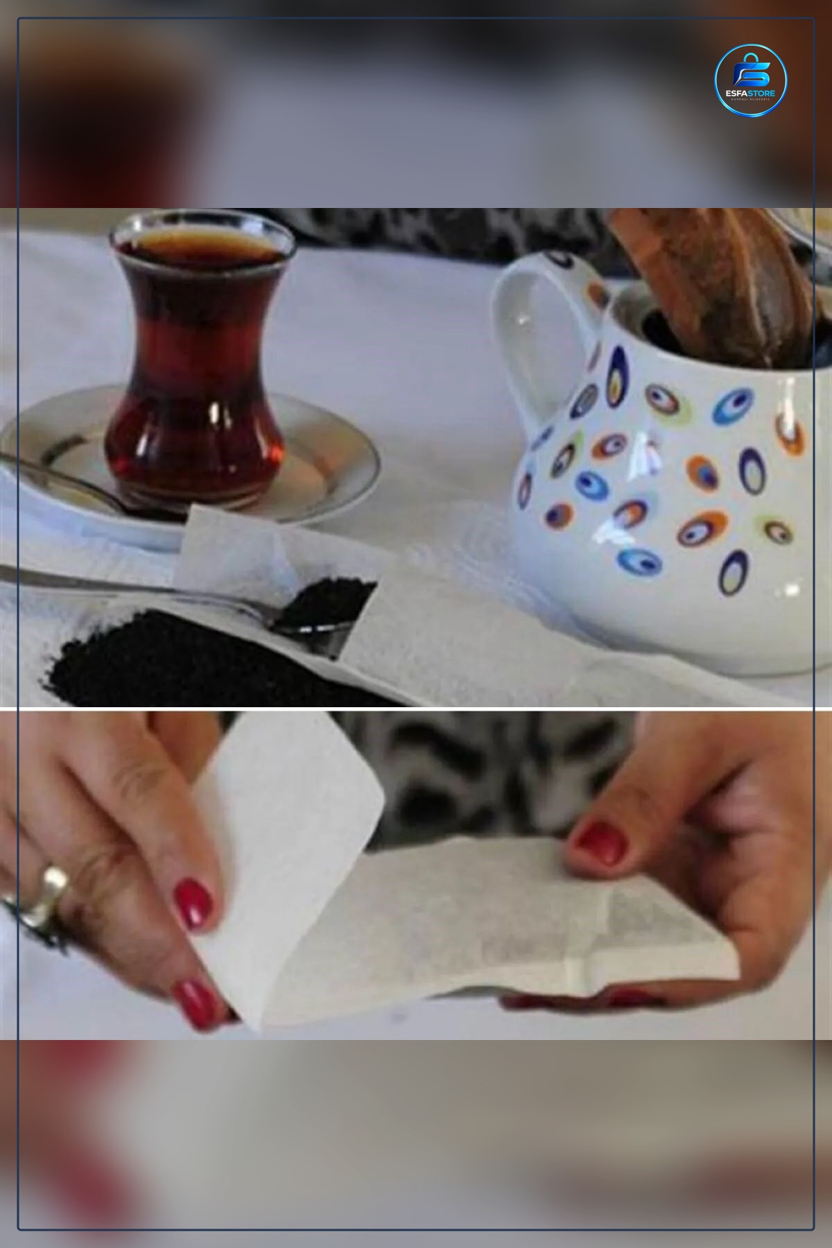 Tek Kullanımlık Kağıt Süzgeç Poşeti Bitki Çayı Çay Filtre Kahve Demleme Pratik Kullanışlı