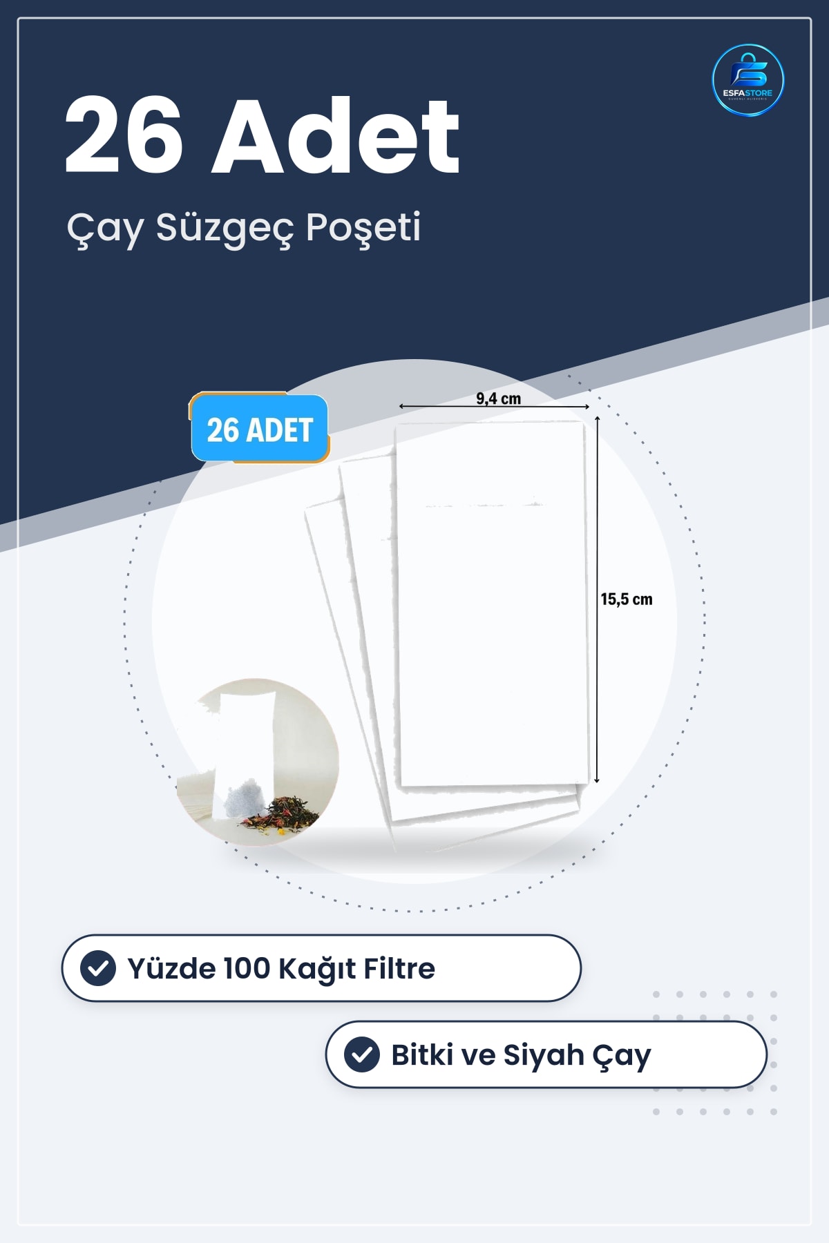 Tek Kullanımlık Kağıt Süzgeç Poşeti Bitki Çayı Çay Filtre Kahve Demleme Pratik Kullanışlı