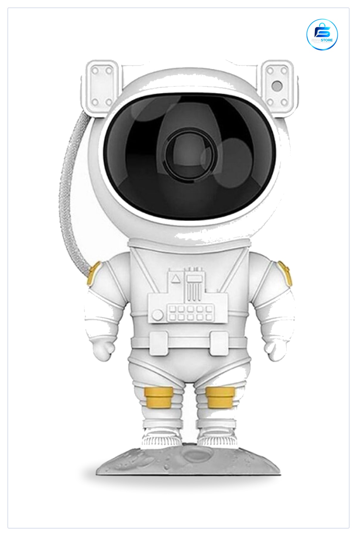 Astronot Tasarımlı Uzaktan Kumandalı Yıldızlı Gece Lambası Projektör Çocuk Odası Dekoru Hediyelik