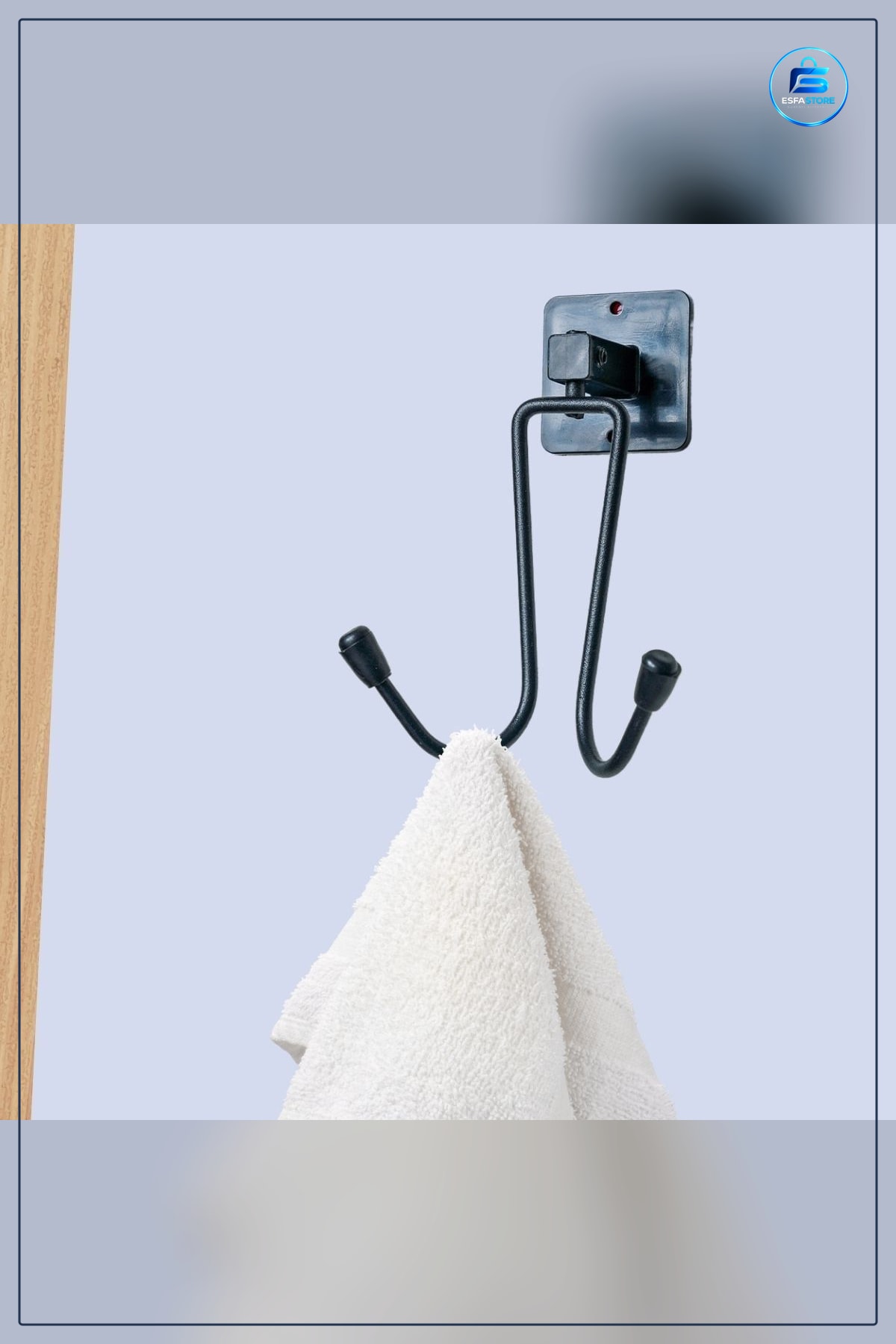 Kendiliğinden Yapışkanlı Paslanmaz Metal Bornoz ve Havlu Askılığı Banyo Mutfak Hijyenik Pratik