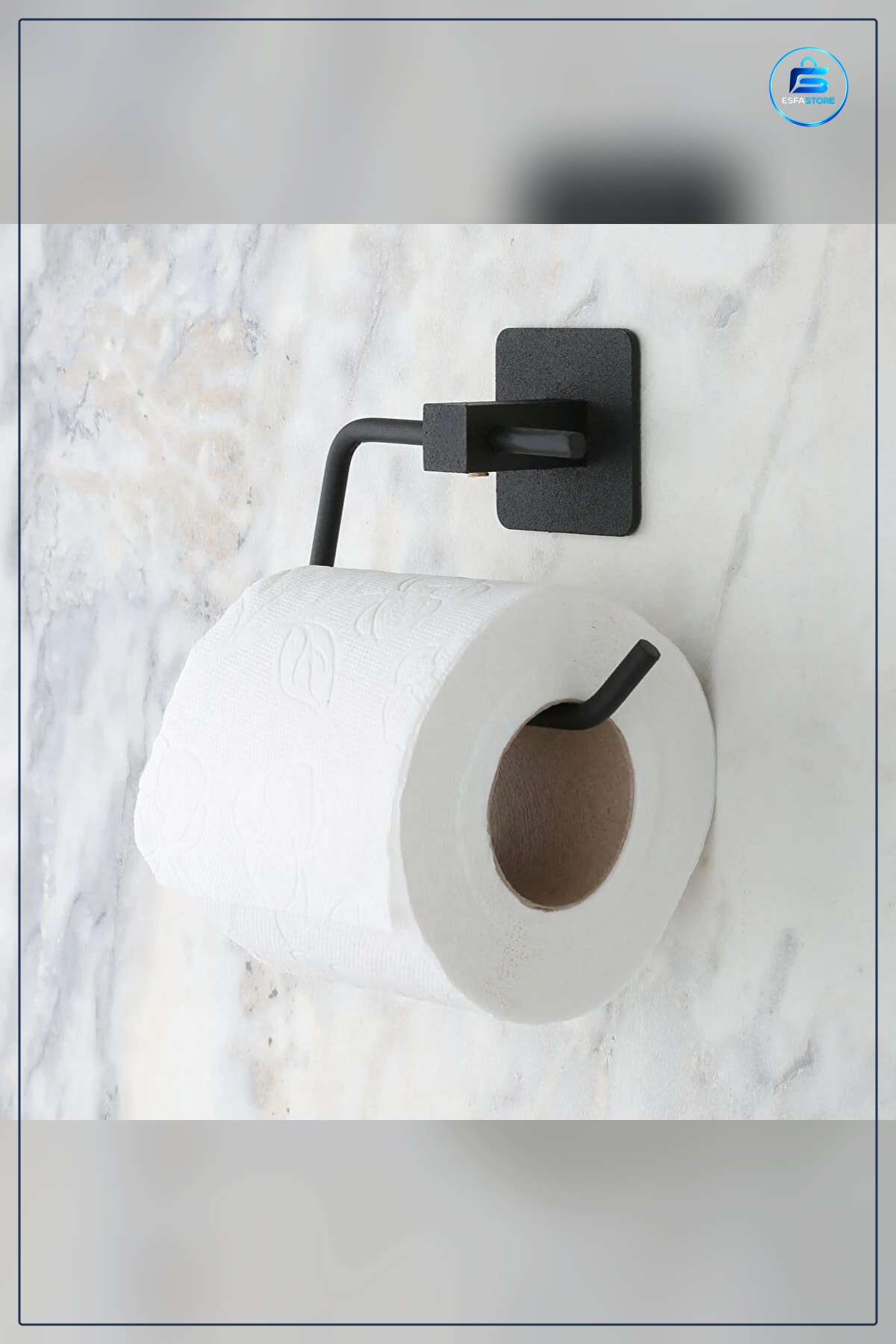 Kendiliğinden Yapışkanlı Kapaksız Tuvalet Kağıtlığı Delmesiz Banyo Aparatı Paslanmaz Metal Modern