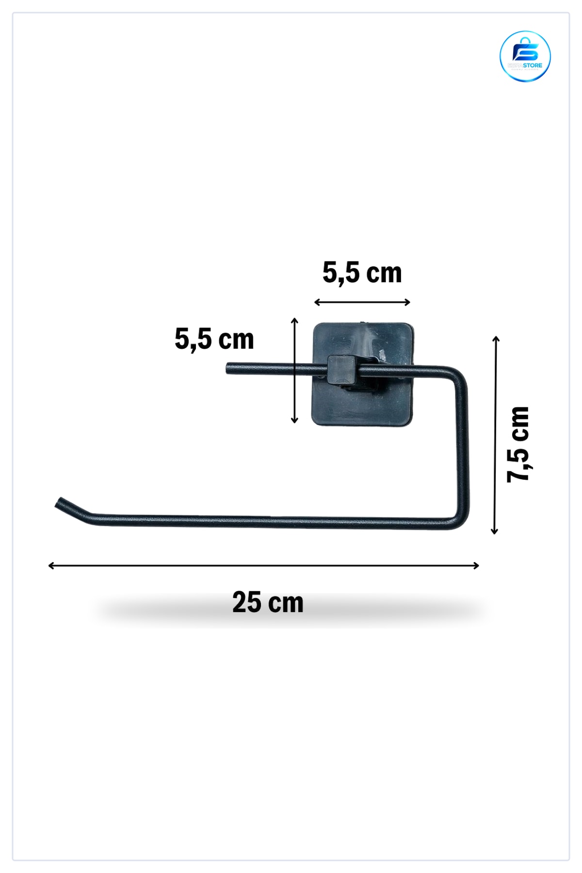 Kendiliğinden Yapışkanlı Paslanmaz Metal Rulo Havluluk Aparatı Mutfak Banyo Delmesiz Montajlı