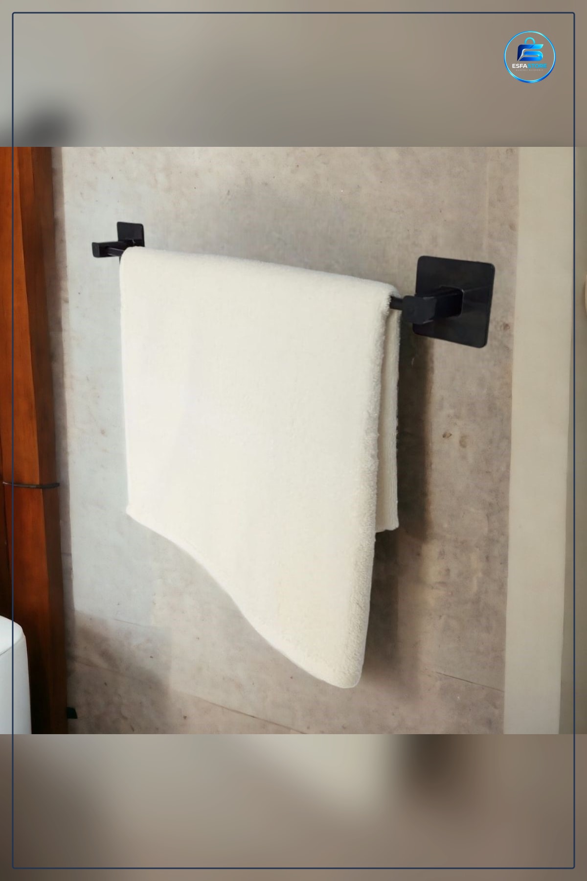 Kendiliğinden Yapışkanlı Çubuk Havluluk Delmesiz Banyo Mutfak Duvar Askısı Modern Tasarım Pratik