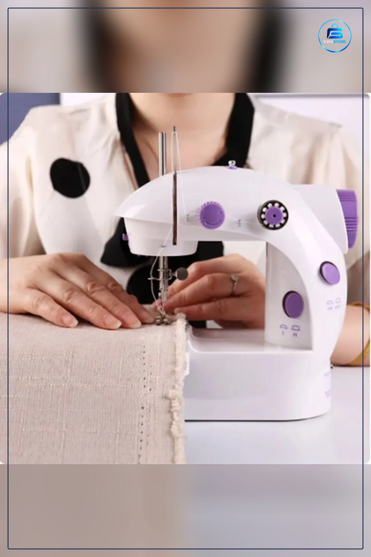 Taşınabilir Elektrikli Pilli Seyahat Tipi Dikiş Makinesi Hız Ayarlı Kademeli Pratik Kullanışlı